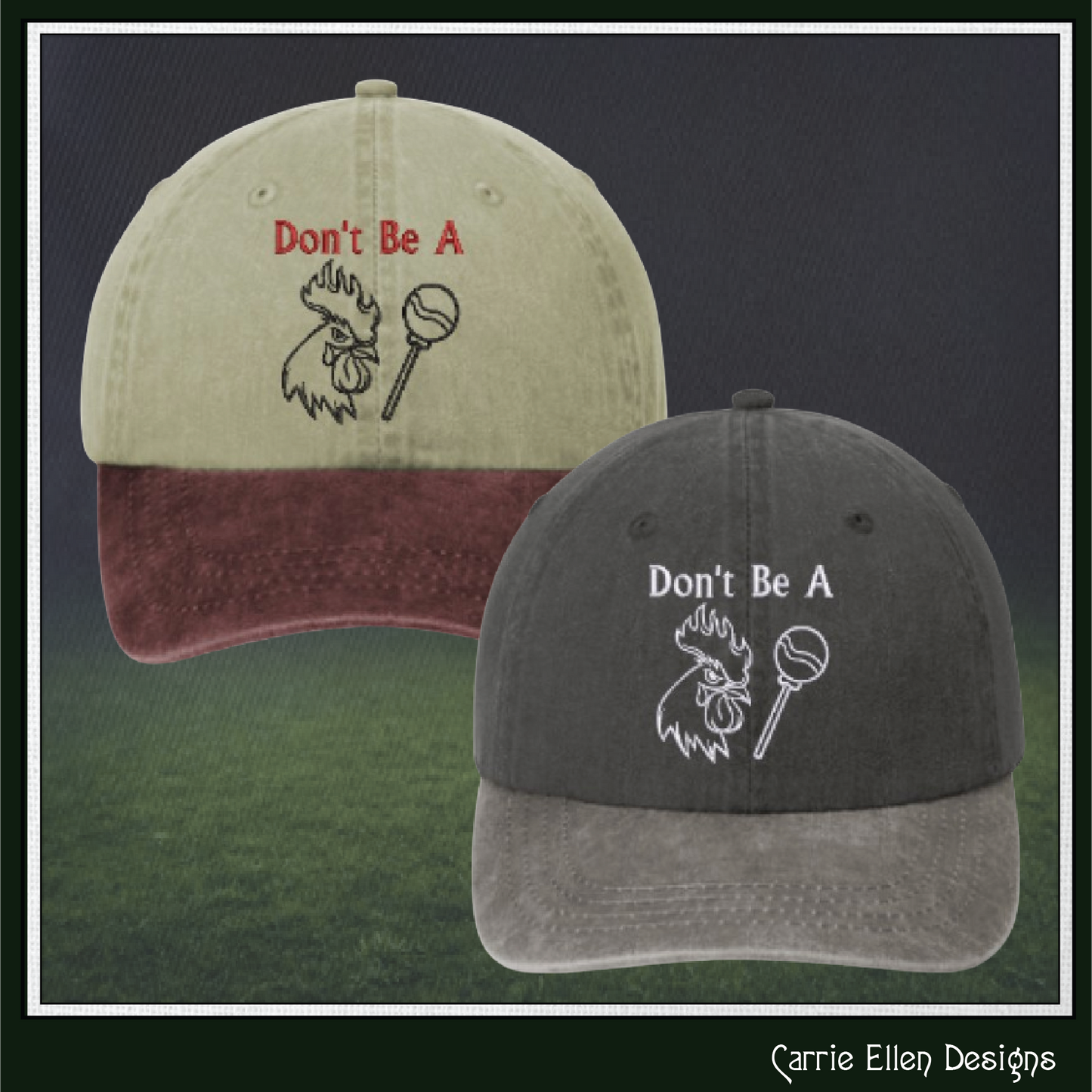 Don’t Be A Cock Sucker – Snarky Machine Embroidery Design | Rooster & Lollipop Idiom Outline Pattern, 6 Sizes (3231)