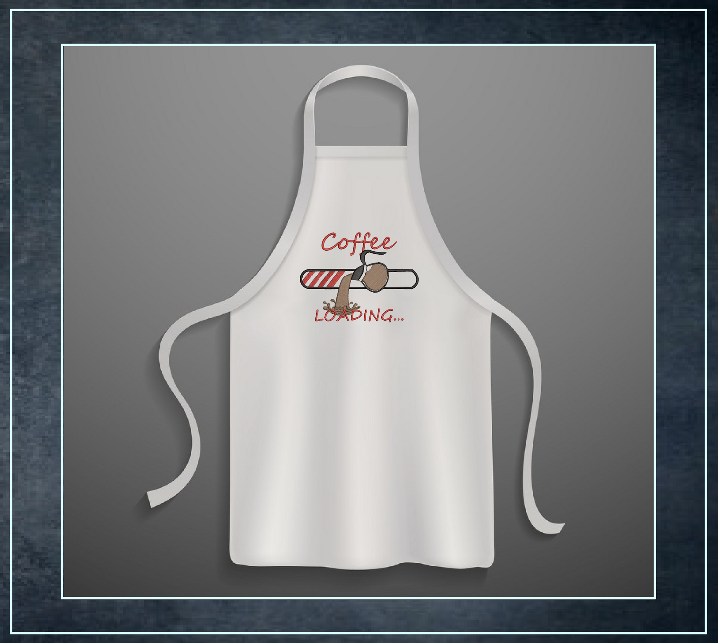 Coffee Loading Machine Embroidery Design | Loading Tech Bar Coffee Pot | Coffee Lover Gift | Hot Coffee Embroidery | 6 Sizes (0631)