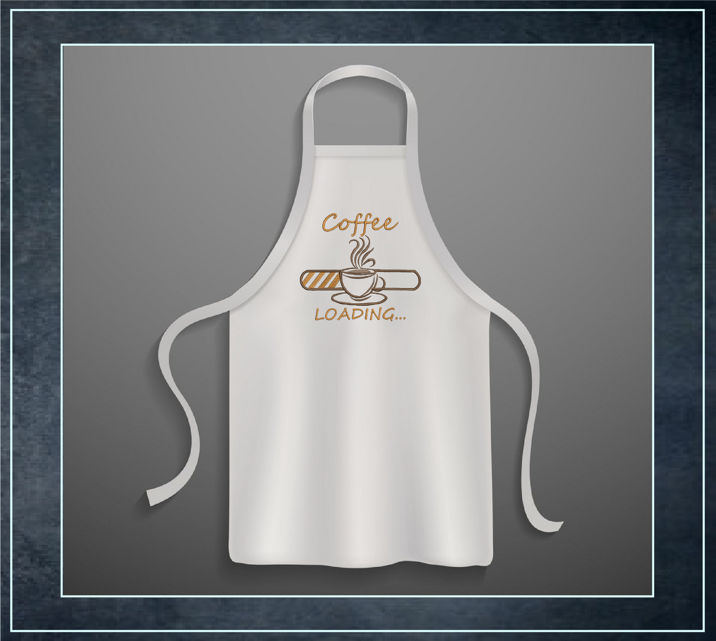 Coffee Loading Machine Embroidery Design | Loading Tech Bar Coffee Pot | Coffee Lover Gift | Hot Coffee Embroidery | 6 Sizes (0632)