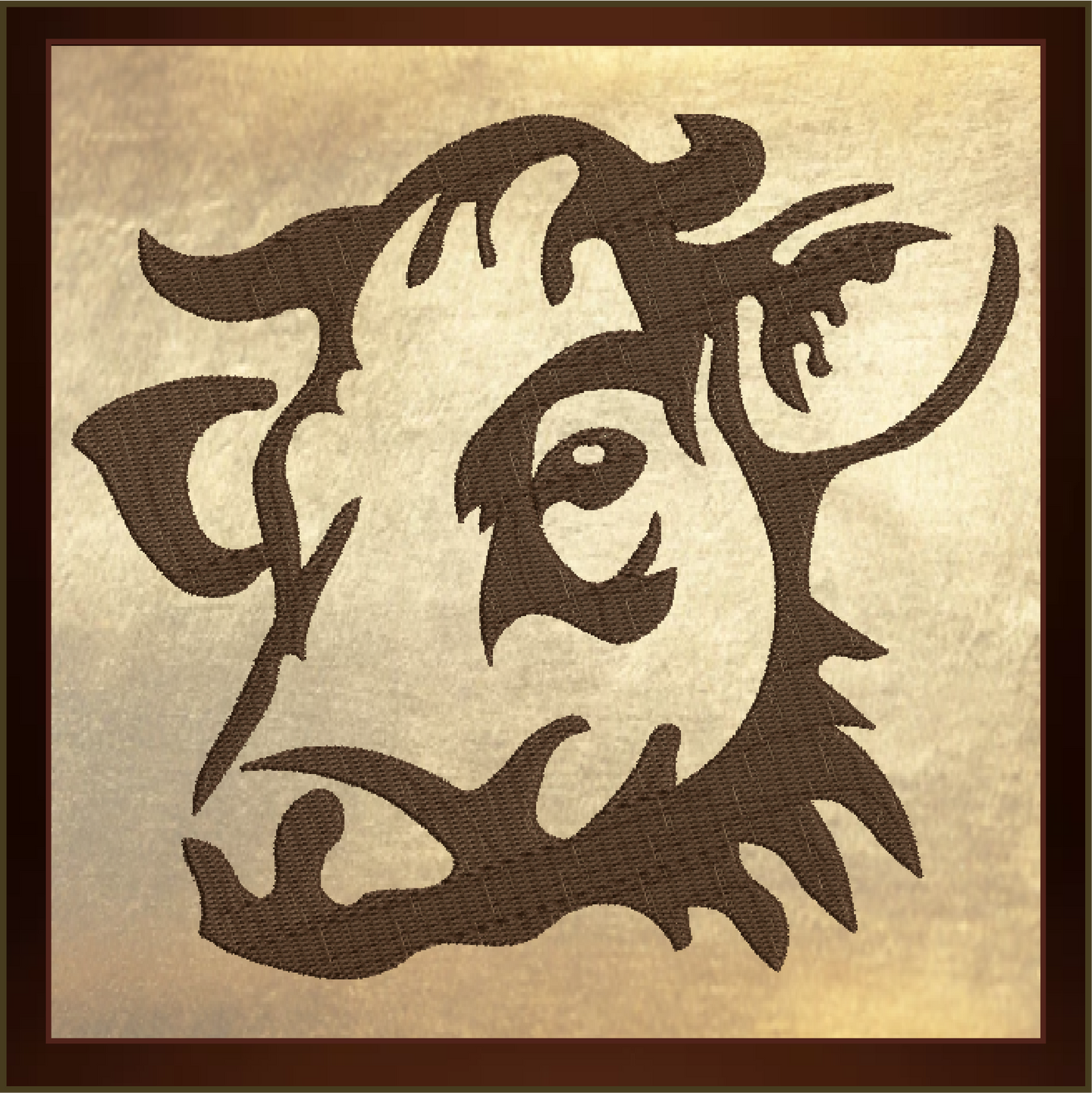 Cow Machine Embroidery Design – Cow Head Silhouette Pattern, Farm Animal Embroidery, Country Farm Décor, 6 Sizes (0455)