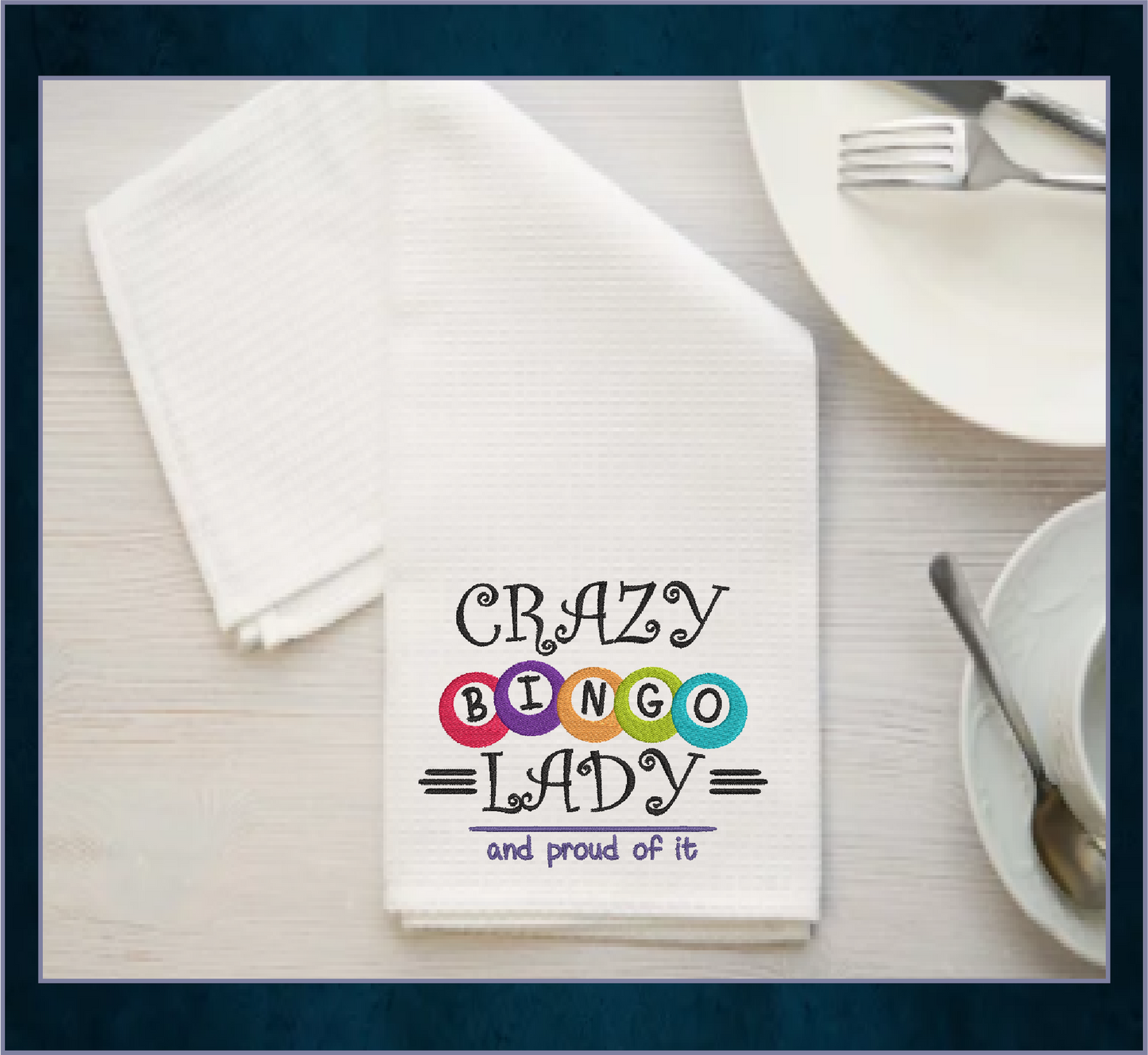 Crazy Bingo Lady Machine Embroidery Design. Proud Bingo Lady Embroidery, Bingo Balls Embroidery Pattern, 6 Sizes (0470)