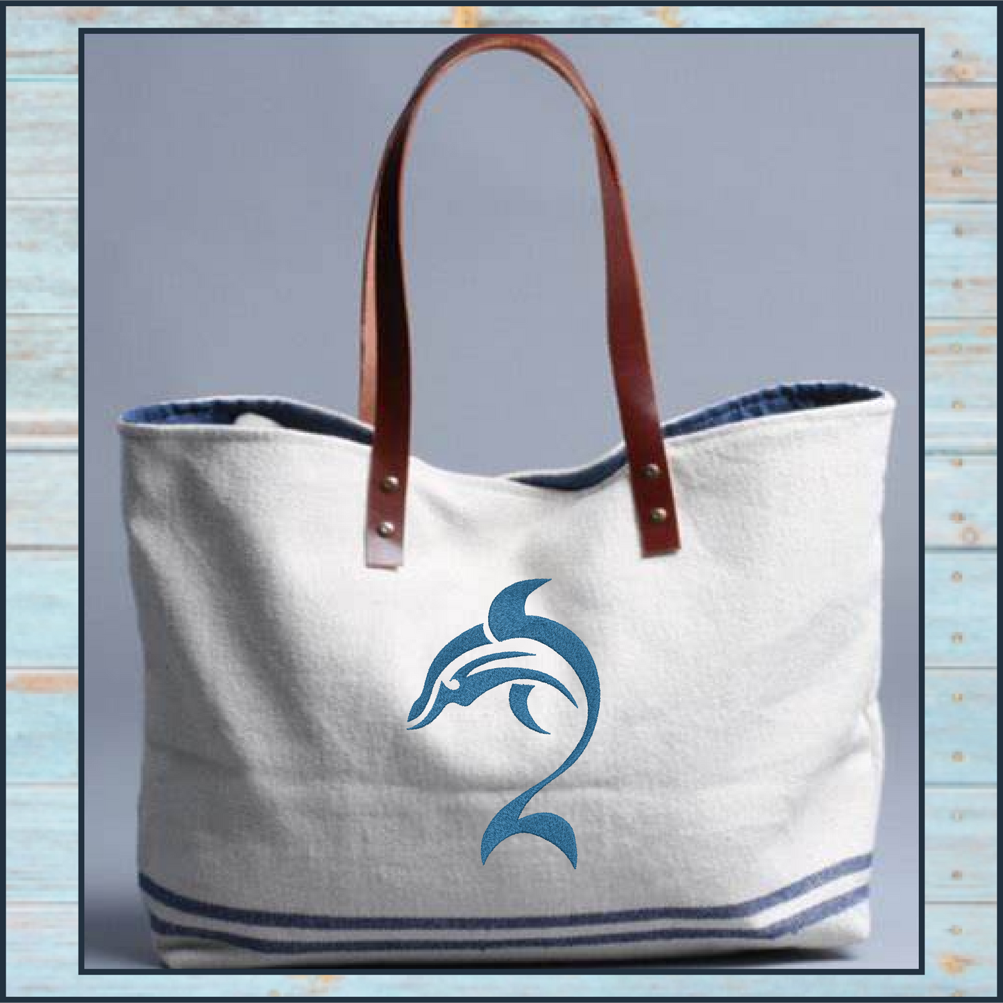 Dolphin Machine Embroidery Design | Bottlenose Dolphin Jumping Embroidery Pattern | 8 Sizes (0847)