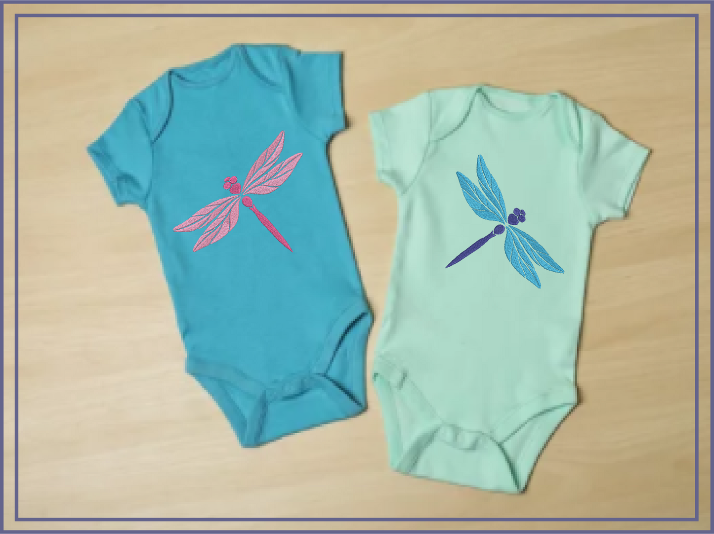 Dragonfly Machine Embroidery Design – Garden Insect & Bee Embroidery Pattern, 6 Sizes (0553)