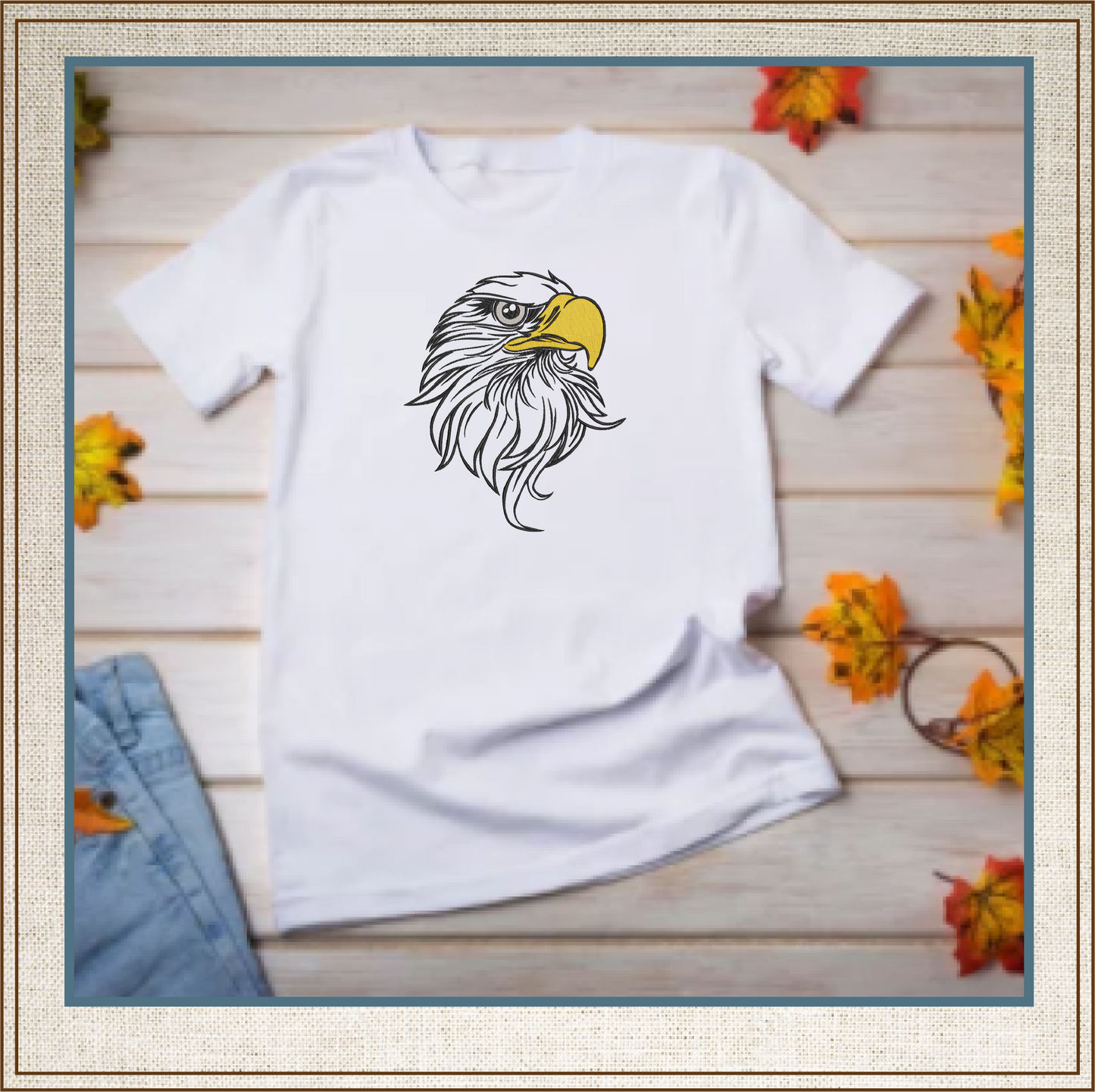Eagle Machine Embroidery Design – American Bald Eagle / Hawk Pattern, Patriotic Bird Design, 8 Sizes (0310)