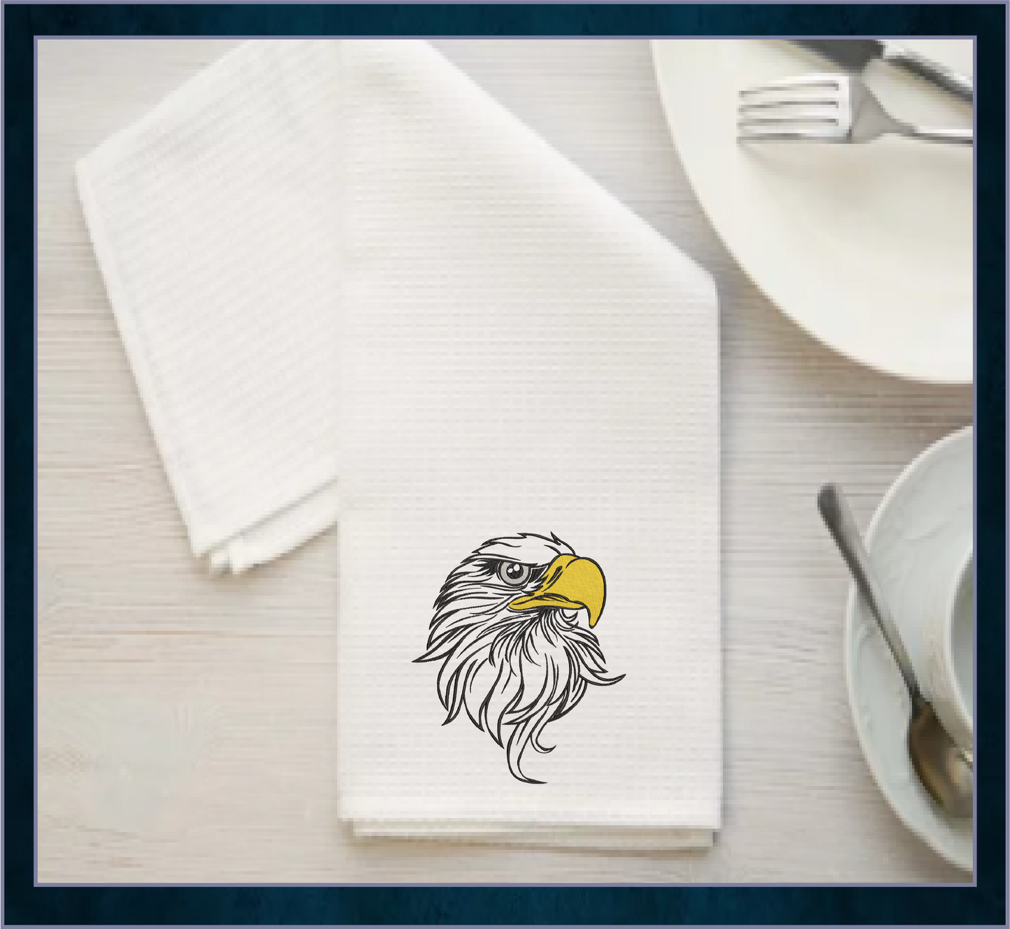Eagle Machine Embroidery Design – American Bald Eagle / Hawk Pattern, Patriotic Bird Design, 8 Sizes (0310)