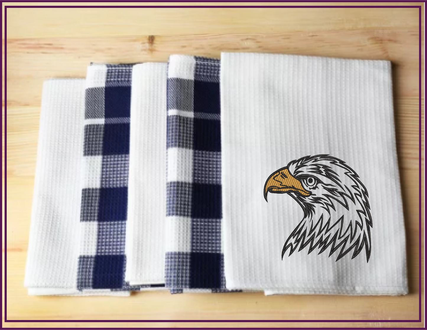 Eagle Machine Embroidery Design | American Bald Eagle Head Pattern | Patriotic Embroidery Design | 8 Sizes (0601)