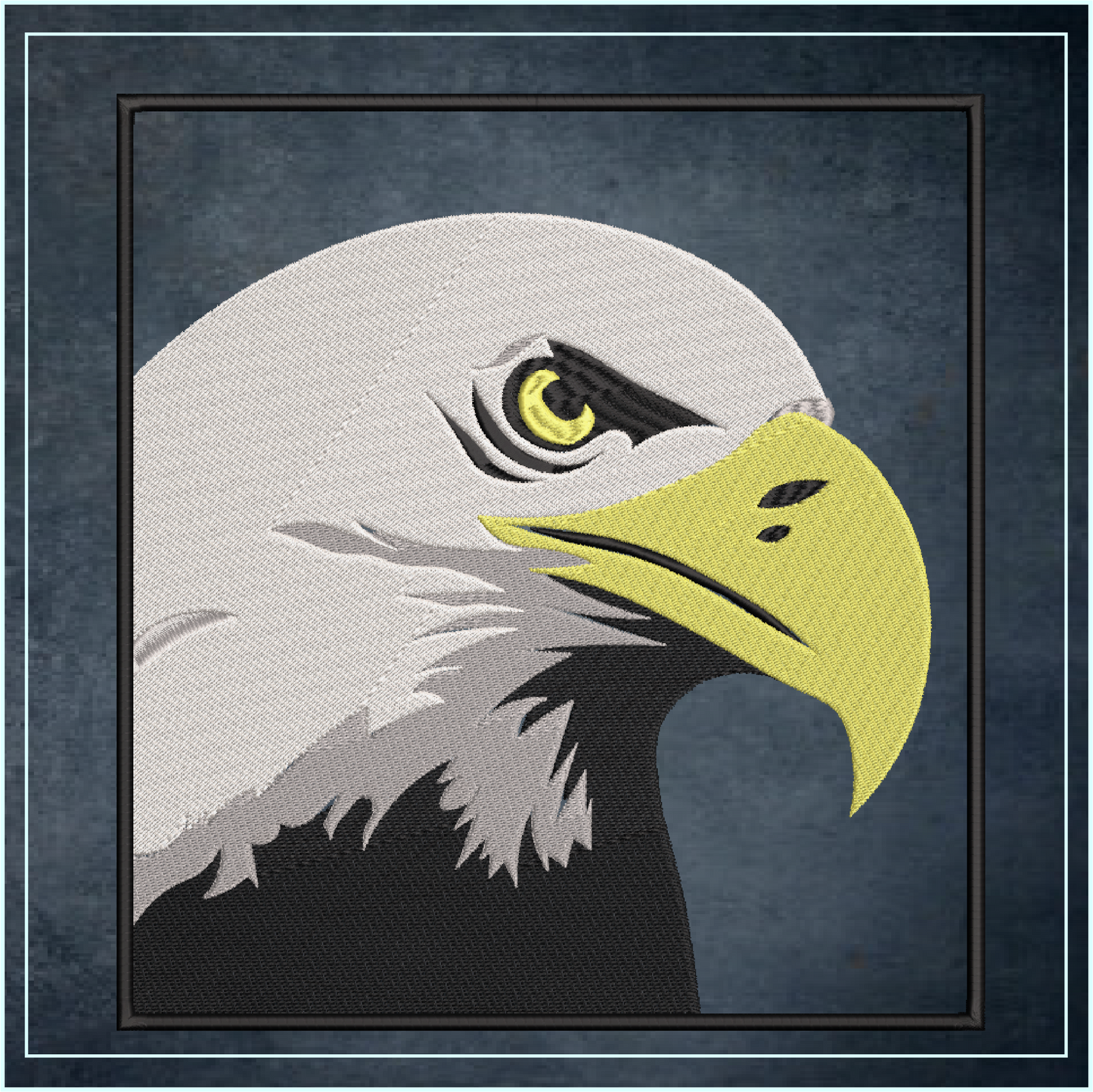 Eagle Machine Embroidery Design | American Bald Eagle Head Pattern | Patriotic Embroidery Design | 8 Sizes (0602)