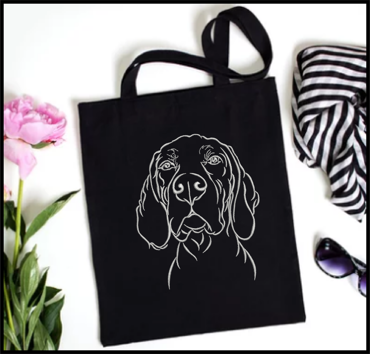 English Pointer Machine Embroidery Design – Pet Dog Pattern, Dog Lovers, 6 Sizes (0516)