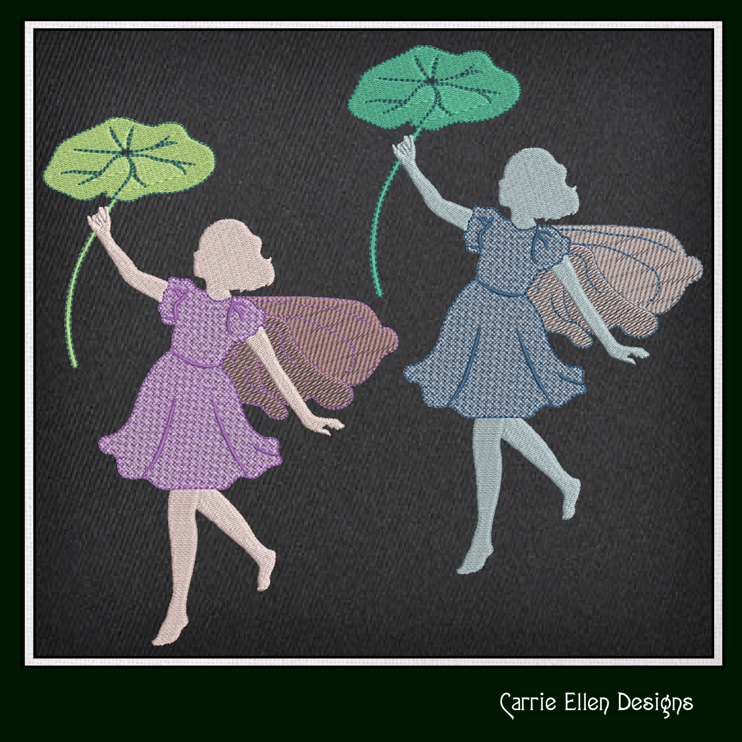 Fairy Profile Machine Embroidery Design – Beautiful Fantasy Character Art – Whimsical Fairy Sketch – 6 Sizes (1247)