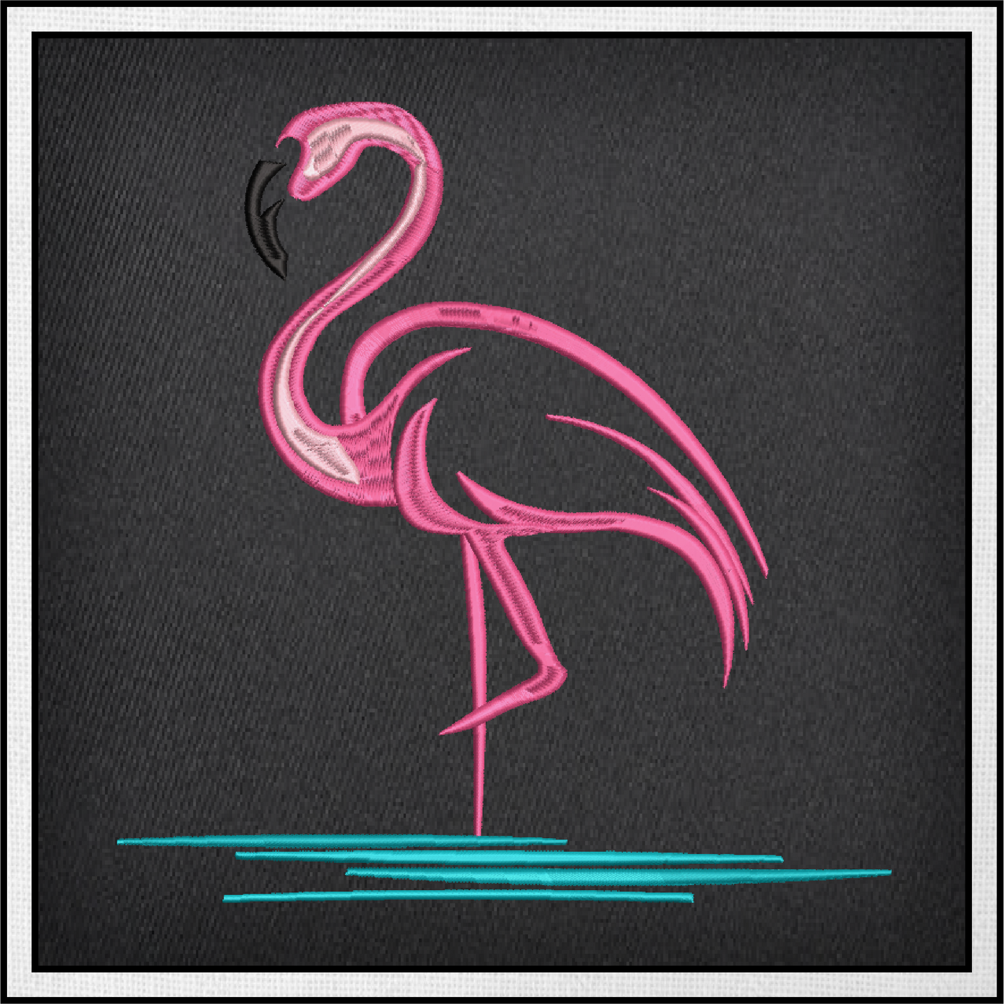 Flamingo Machine Embroidery Design. Machine Embroidery Pattern. Bird Embroidery Design, 10 Sizes (0307)