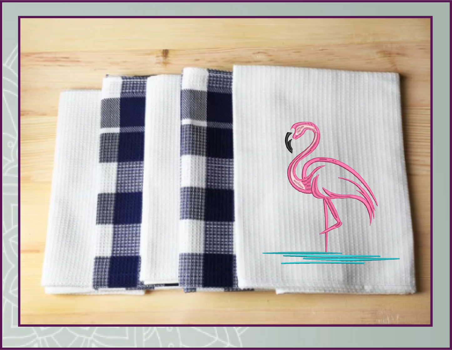 Flamingo Machine Embroidery Design. Machine Embroidery Pattern. Bird Embroidery Design, 10 Sizes (0307)