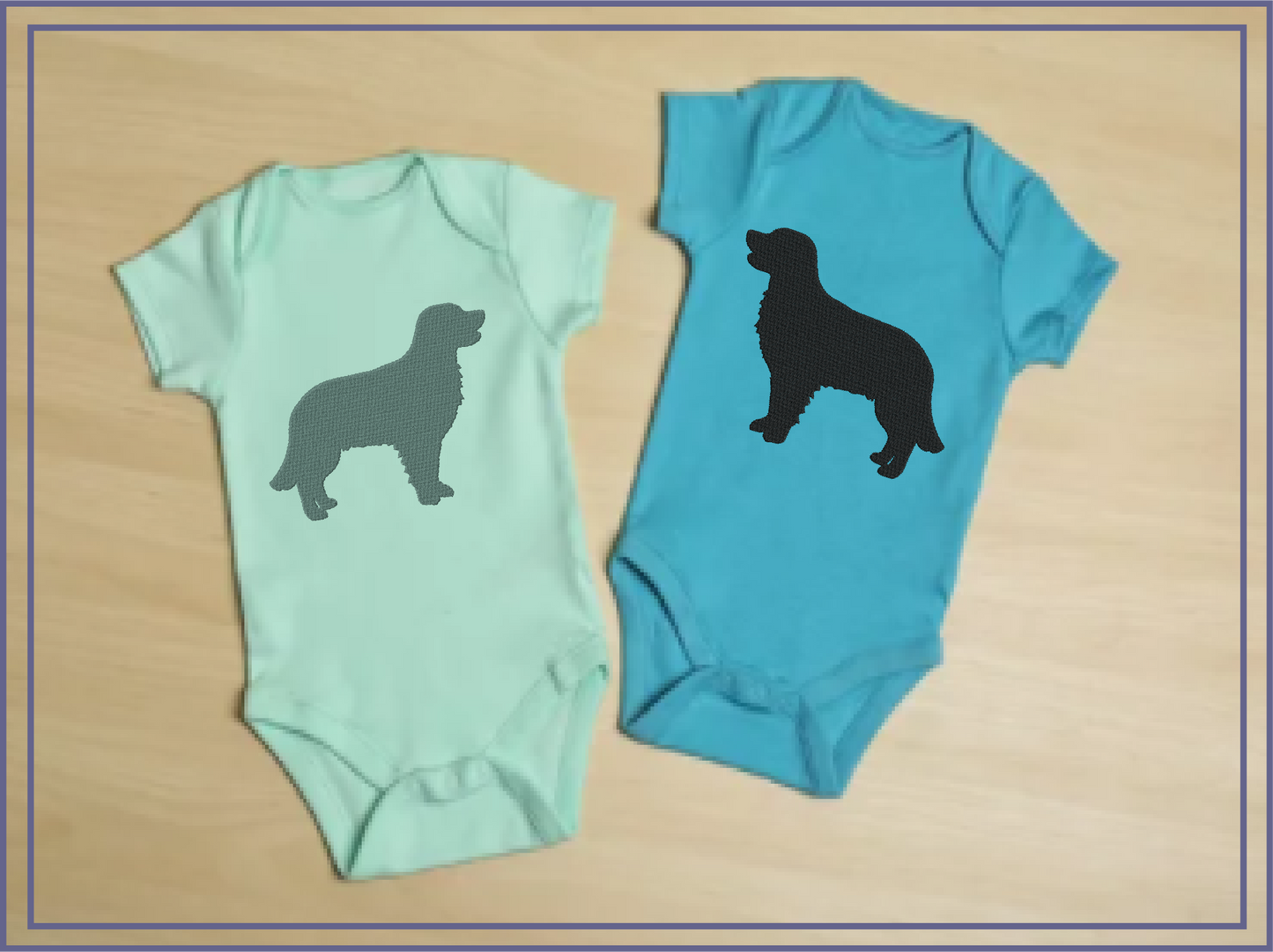 Golden Retriever Silhouette Machine Embroidery Design | Pet Dog Animal Embroidery Design | 4 Sizes (0580)