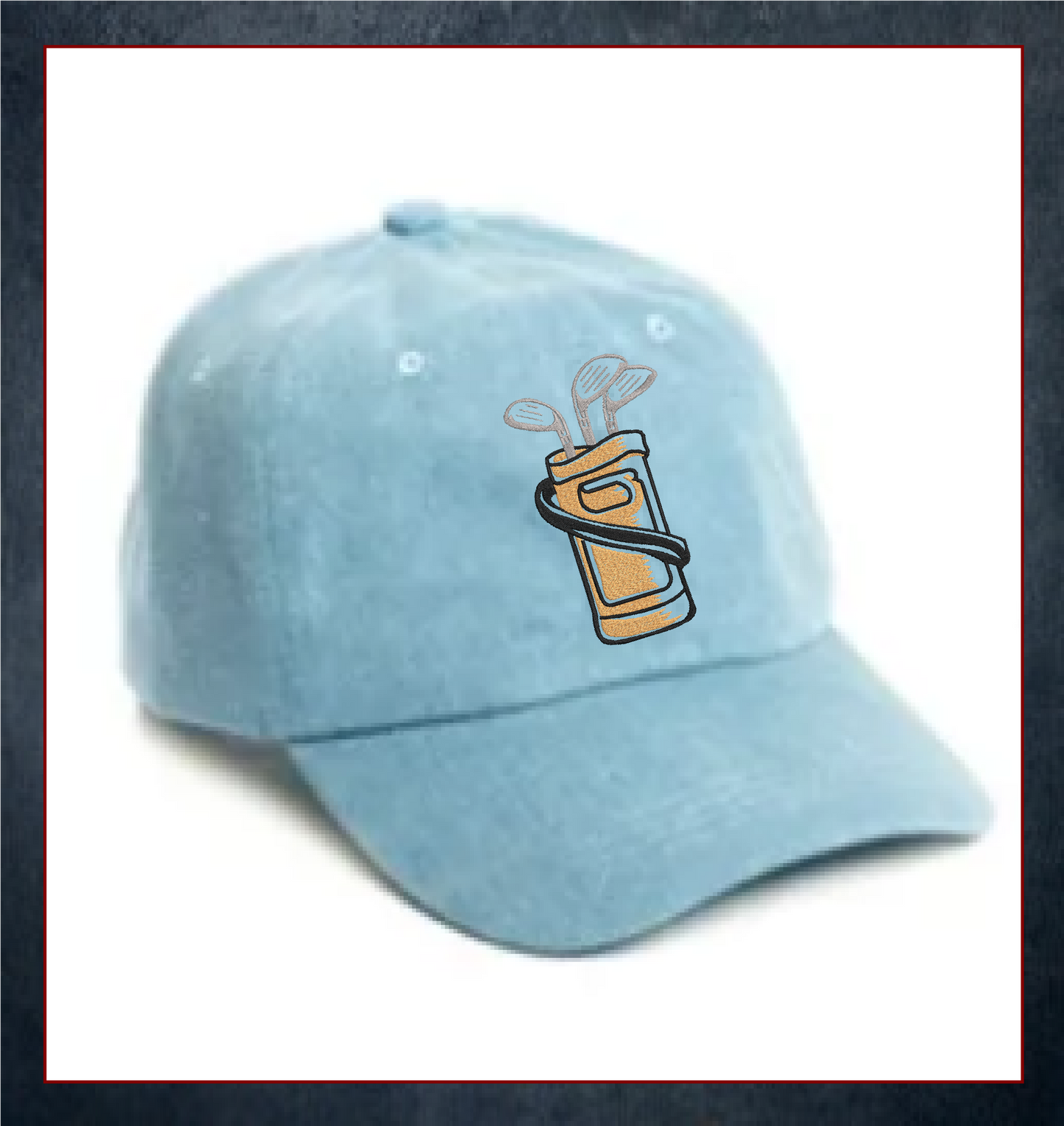 Golf Bag Machine Embroidery Design, Golf Club and Bag Design, Golf Sport Embroidery, Sport Equipment, 8 Sizes (0203)