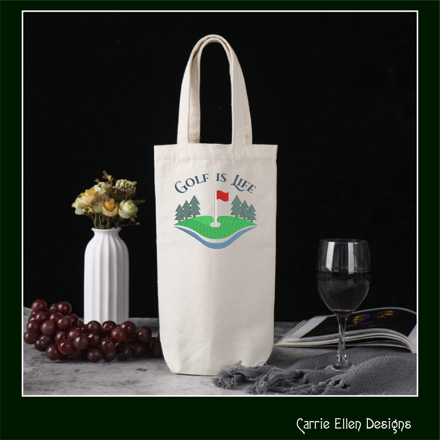 Golf Machine Embroidery Design, Golf is Life Design, Golf Putter Embroidery, Golf Green Embroidery, Sport Embroidery, 6 Sizes (0111)