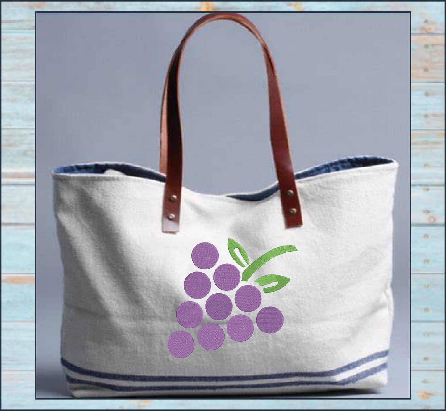 Bunch of Grapes Machine Embroidery Design | Vineyard Fruit Summer Embroidery | Grape Cluster Line Art | 8 Sizes (0957)