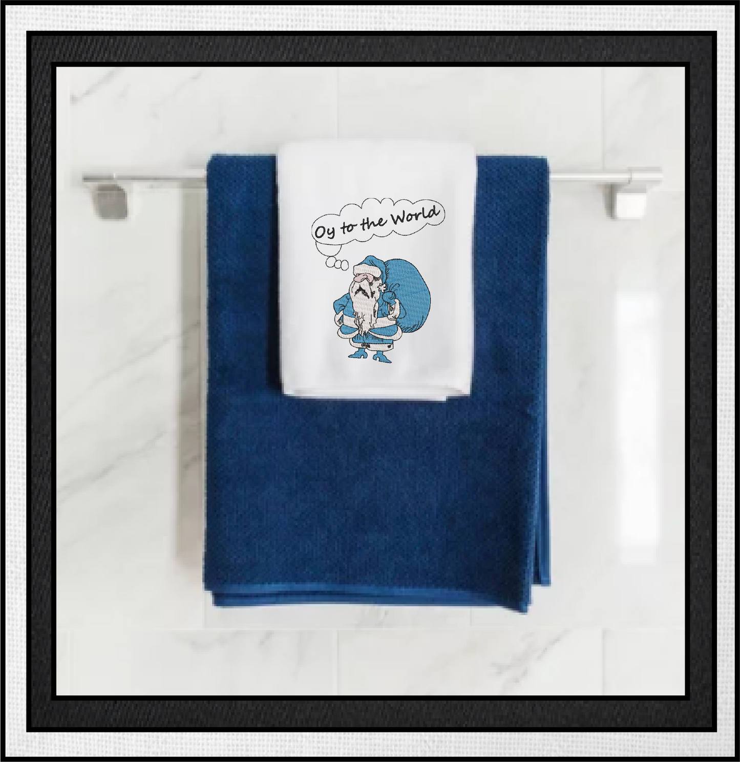 Hanukkah Harry Machine Embroidery Design – Chrismukkah Jewish Santa Pattern – 6 Sizes (0155)