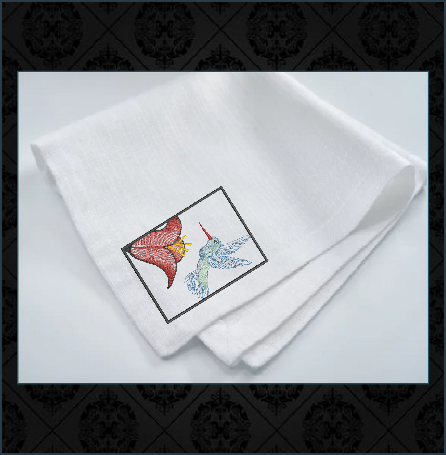 Hummingbird Machine Embroidery Design | Blue Bird Audubon Pattern | Nature-Inspired Bird Embroidery | 6 Sizes (0616)