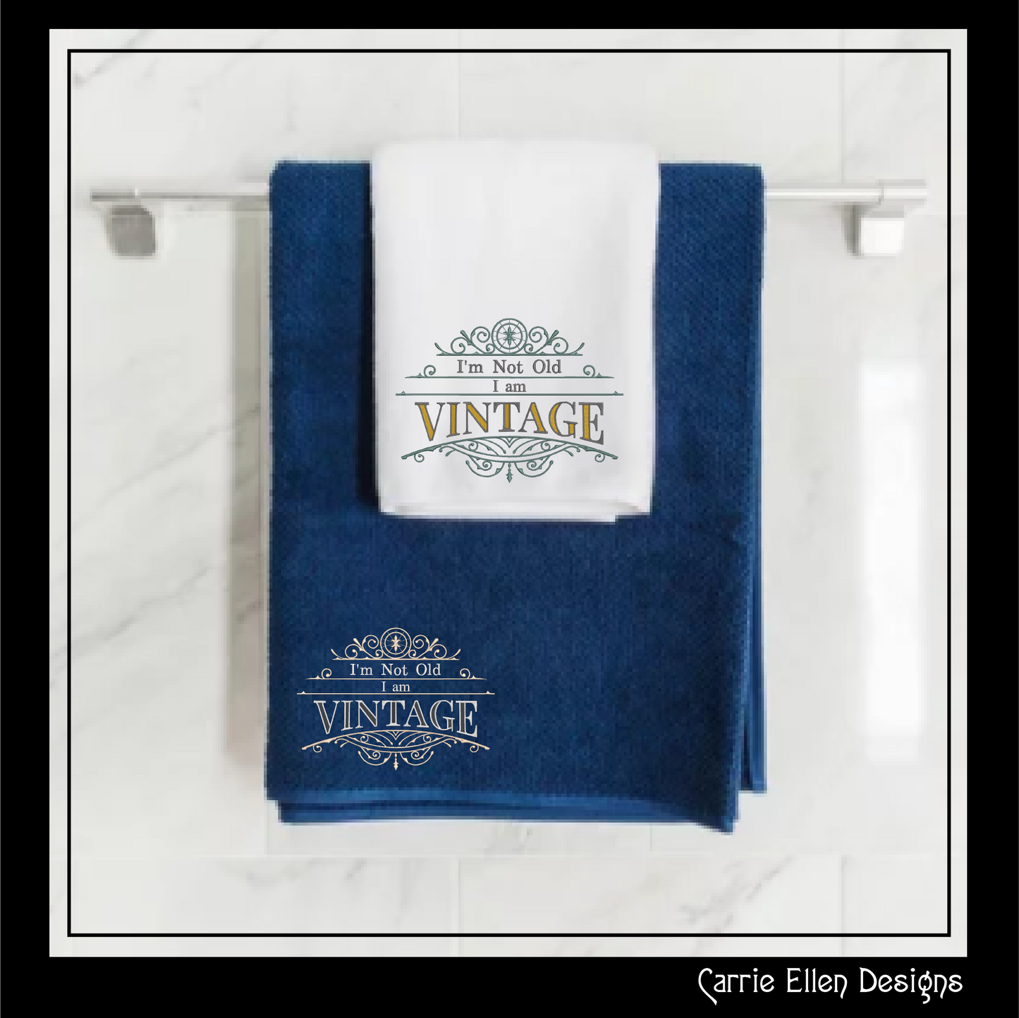 I Am Vintage Machine Embroidery Design | I’m Not Old Funny Saying, Cynical Quote Embroidery Pattern, 6 Sizes (1732)