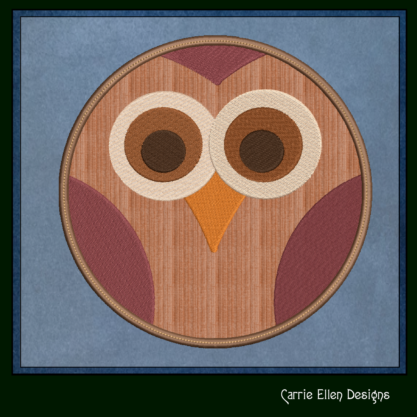 Owl ITH Jar Opener Machine Embroidery Design, Lid Gripper, Owl Jar Gripper, In The Hoop Embroidery Projects (1433)