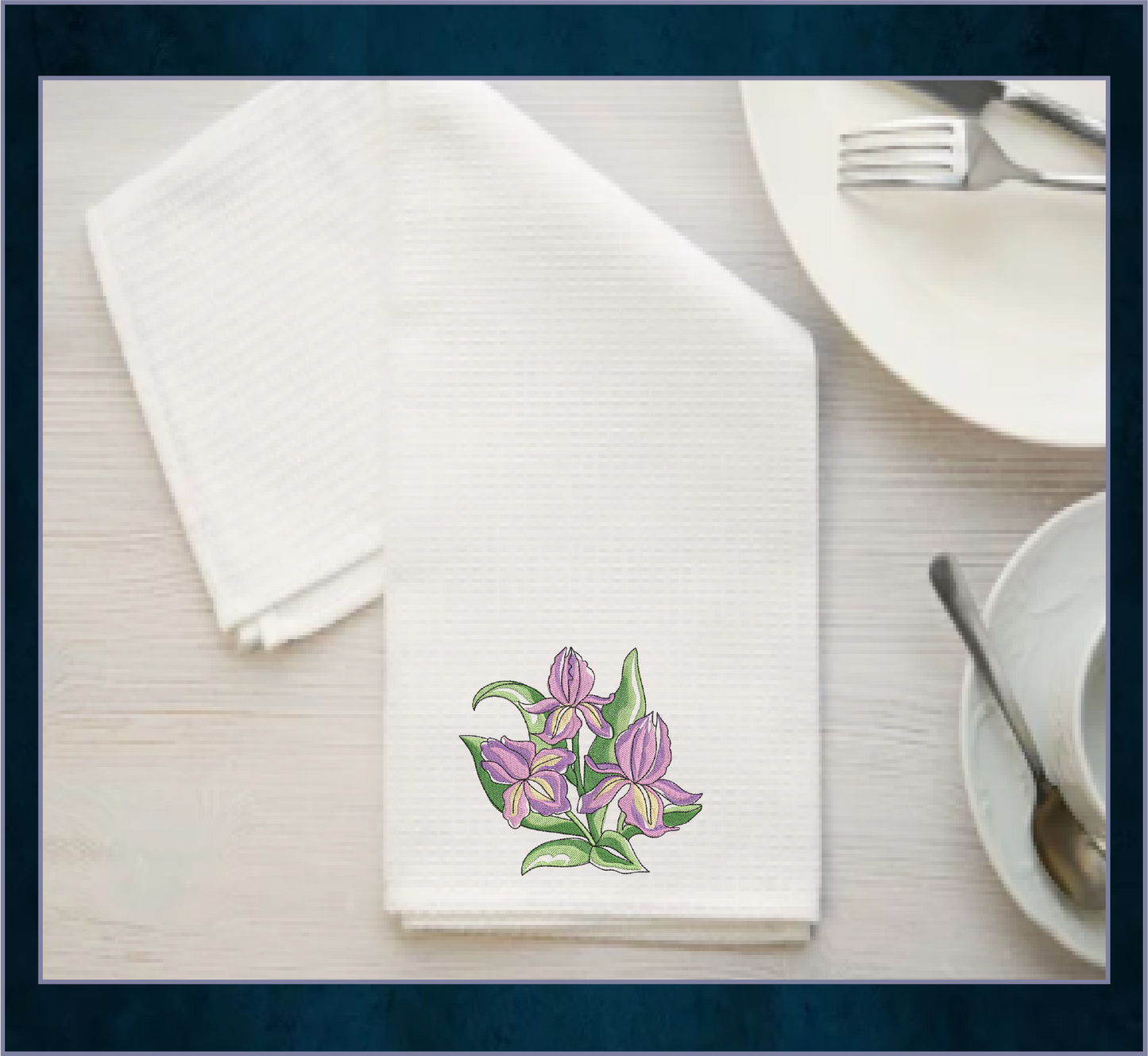 Iris Machine Embroidery Design, Iris Flower Design, Pink and Lilac Garden Flowers Embroidery, 6 Sizes. (0318)