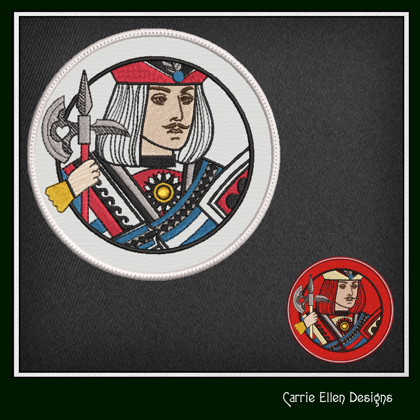 Jack Face Card ITH Jar Opener Machine Embroidery Design, Lid Gripper, In The Hoop Embroidery Projects (1413)
