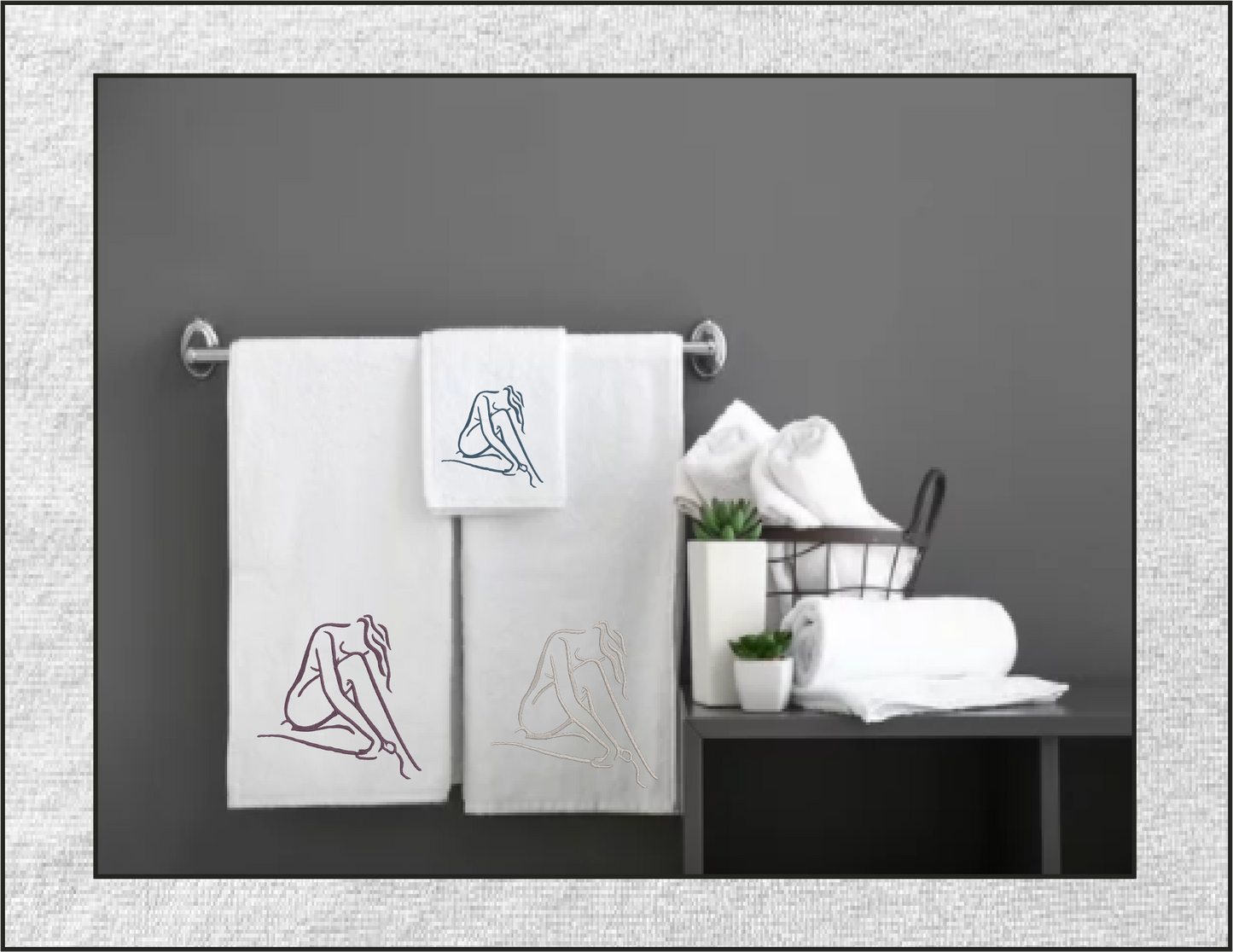 Lady Pose Machine Embroidery Design – Elegant Fine Art Nude Woman Stitch Pattern, 8 Sizes (0478)