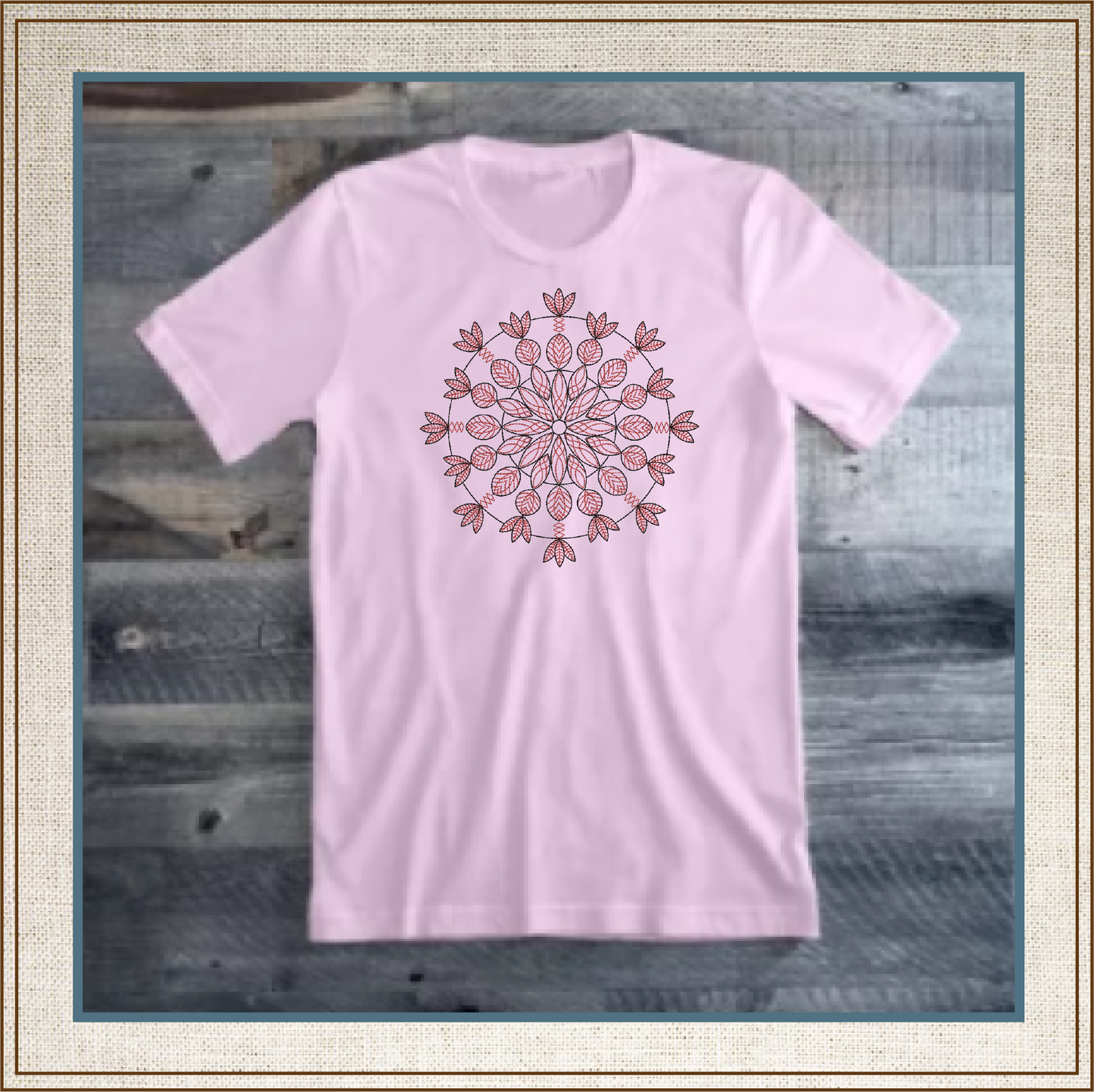 Mandala Machine Embroidery Design – Intricate Lace Floral Pattern, Spiritual Line Art Embroidery, 6 Sizes (0566)