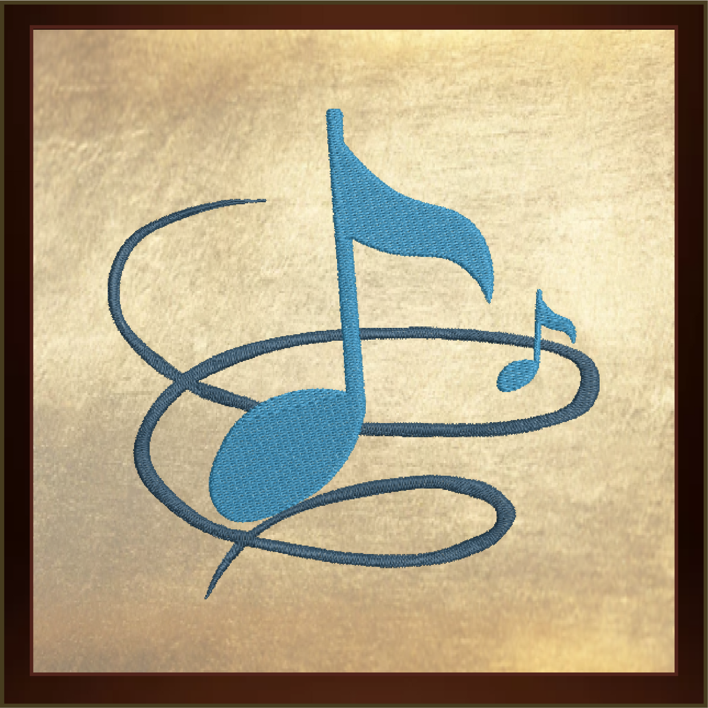 Musical Chord Machine Embroidery Design – Music Note, Treble Clef & Song Embroidery – 8 Sizes (0398)