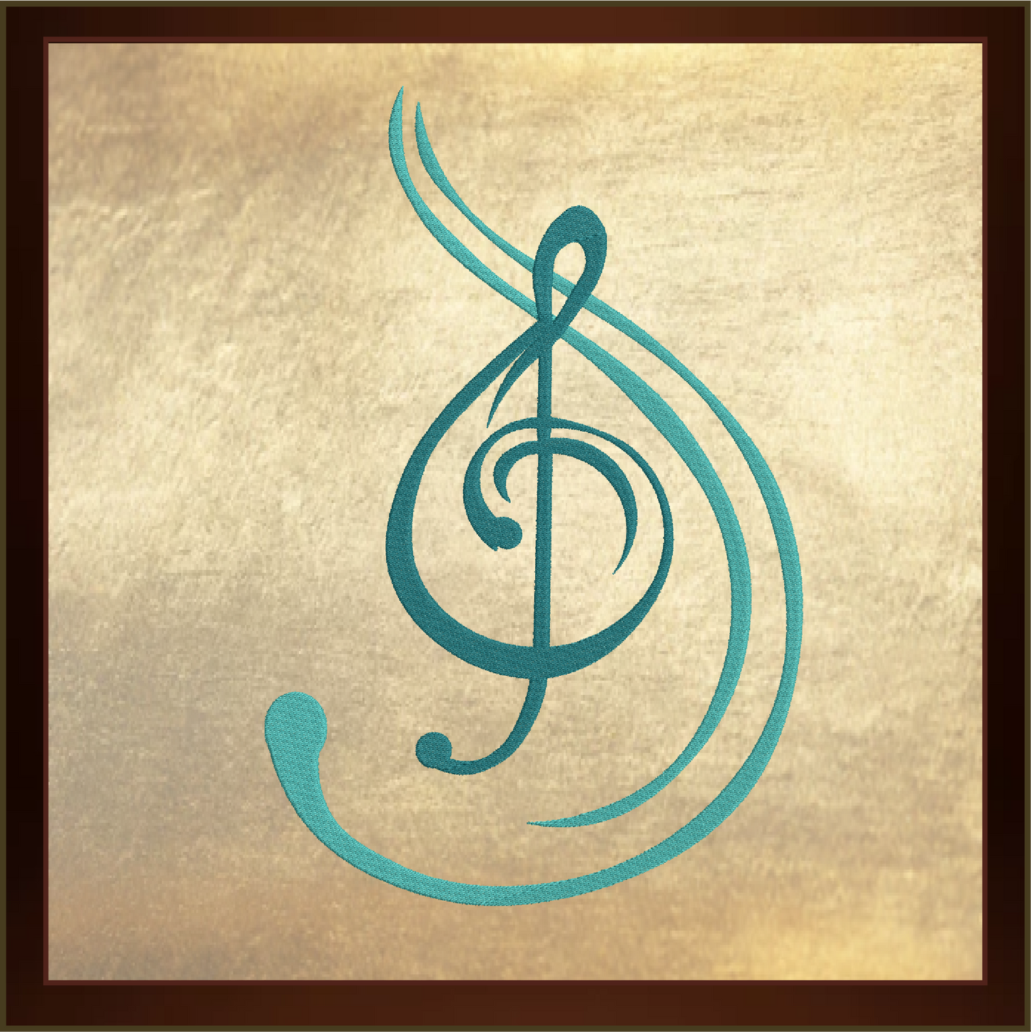 Music Note Embroidery – Musical Chord, Treble Clef, Song Embroidery Design – 6 Sizes (0400)