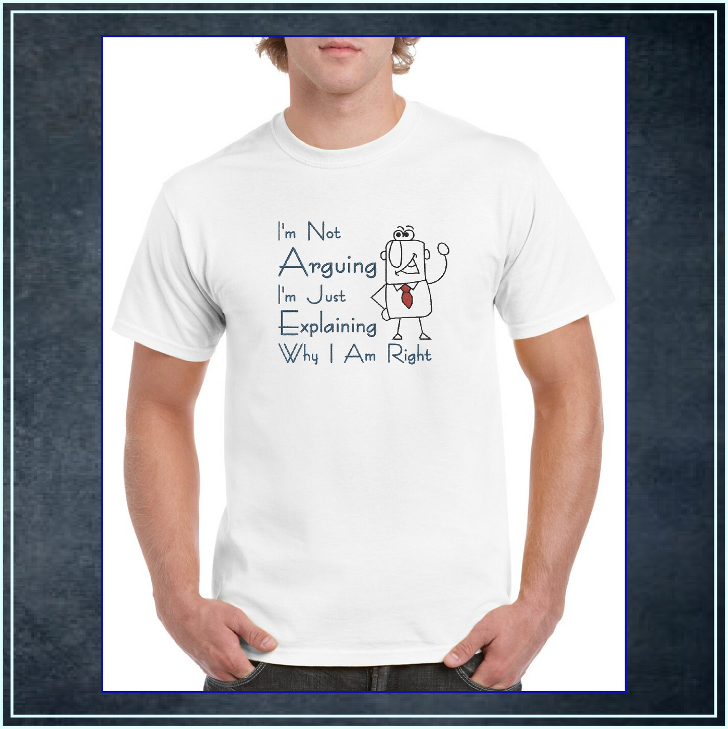 I’m Not Arguing Just Explaining Machine Embroidery Design | Funny Sayings Quote Pattern | Humor Embroidery Design | 8 Sizes (0655)