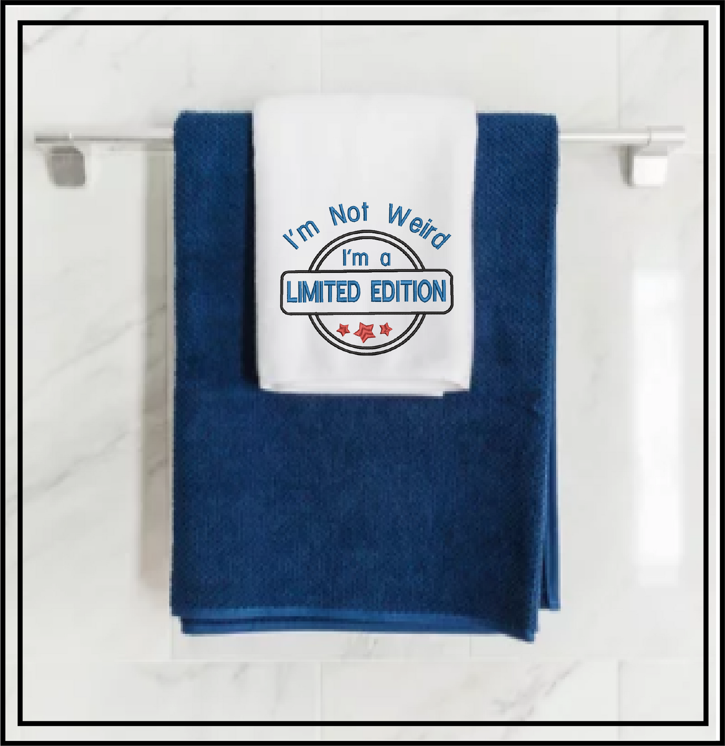 Limited Edition Machine Embroidery Design | Not Weird Funny Saying | Humorous Quotes and Sayings | 6 Sizes (0705)