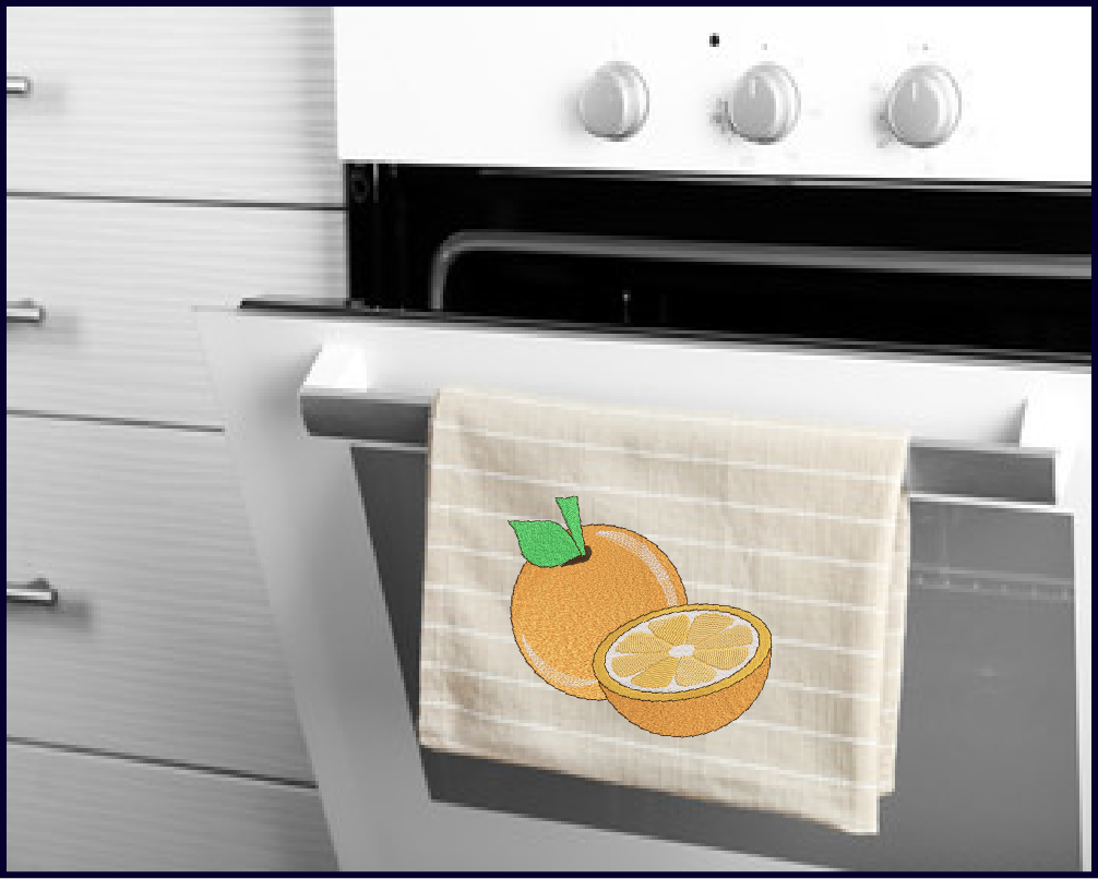 Oranges Machine Embroidery Design | Summer Citrus Fruit Line Art | Fruit and Vegetables Embroidery Pattern | 6 Sizes (0955)