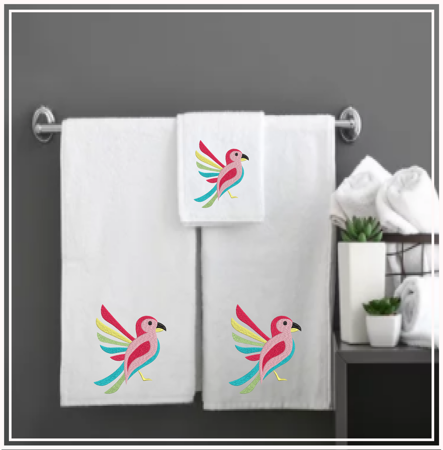 Parrot Machine Embroidery Design, Bird Embroidery Design, Tropical Jungle Bird Embroidery Design, Machine Embroidery Design, 8 Sizes (0113)