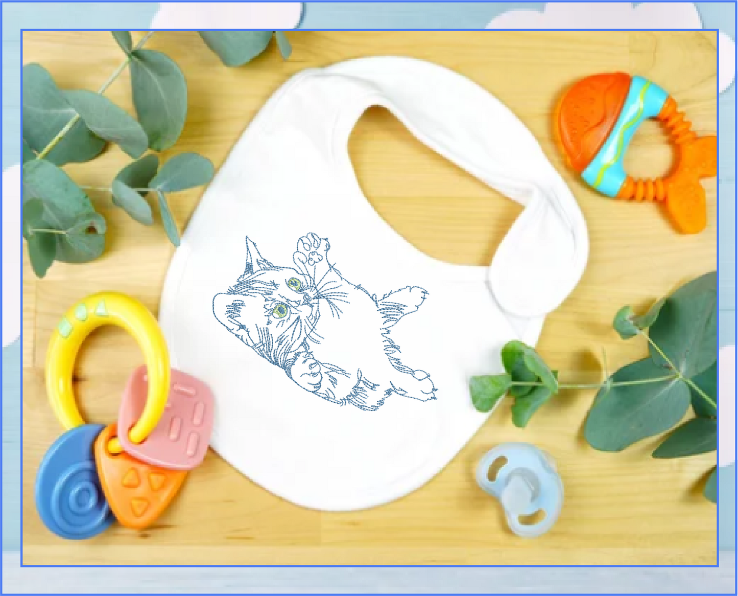 Playful Kitten Machine Embroidery Design, Cat Lover Embroidery Designs, Rub my Belly Kitten, 8 Sizes (0339)