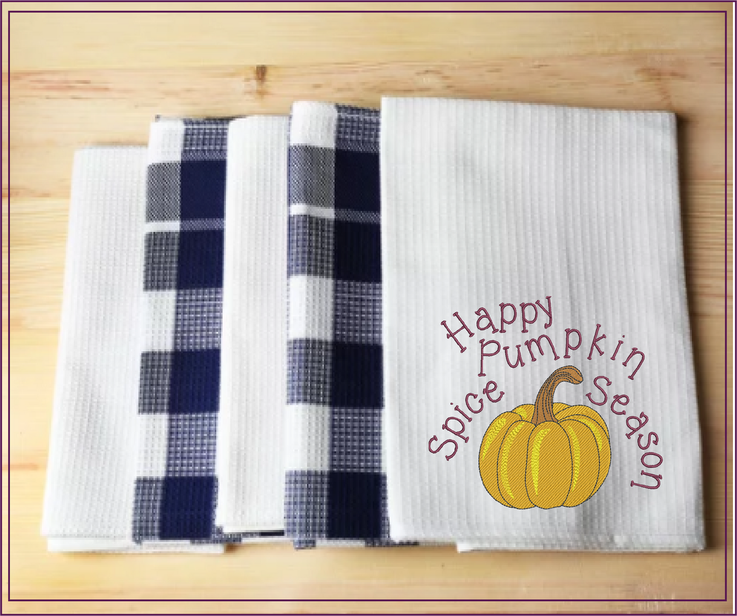 Happy Pumpkin Spice Season Machine Embroidery Design | Fall Latte Coffee Design | Seasonal Favorite Embroidery Drawing | 8 Sizes (0995)