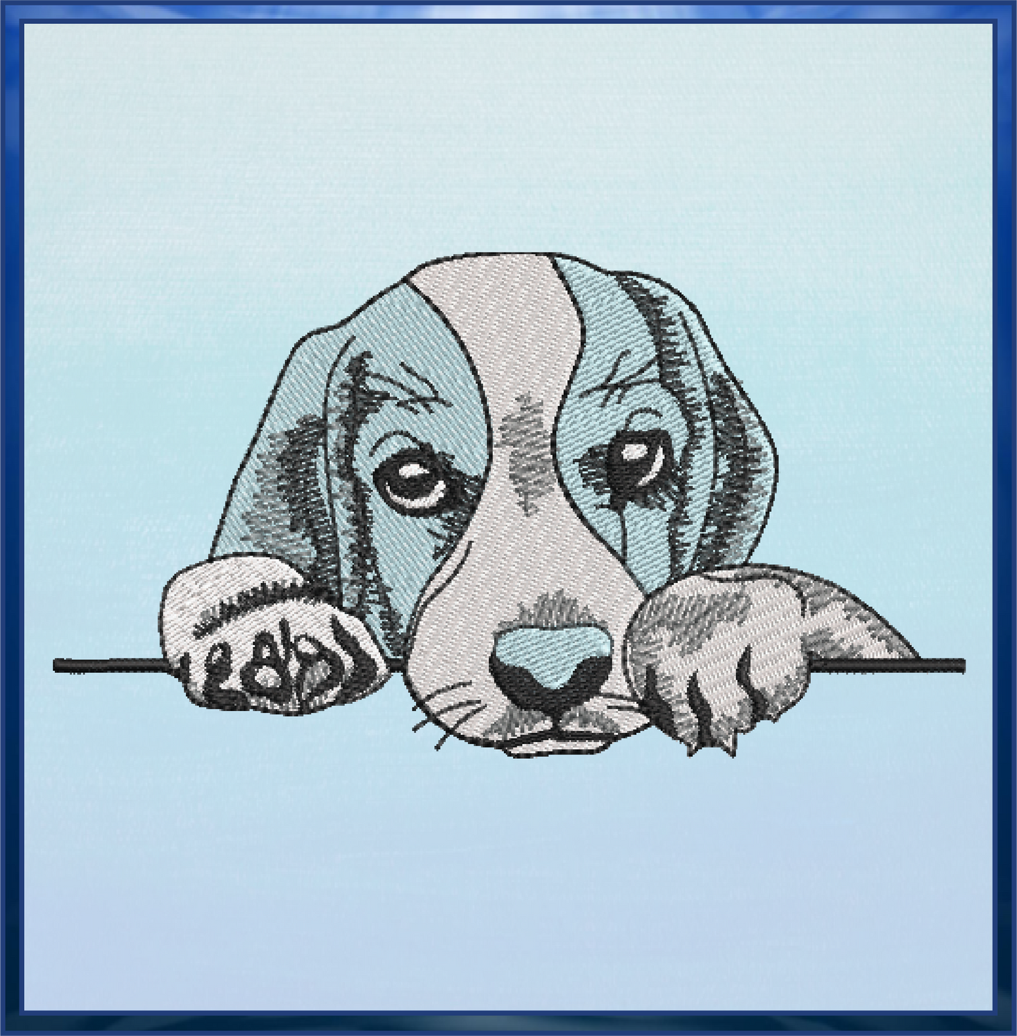 Puppy Machine Embroidery Design | Adorable Pet Dog Embroidery Pattern | Beagle Puppy Stitch File | 6 Sizes (0518)