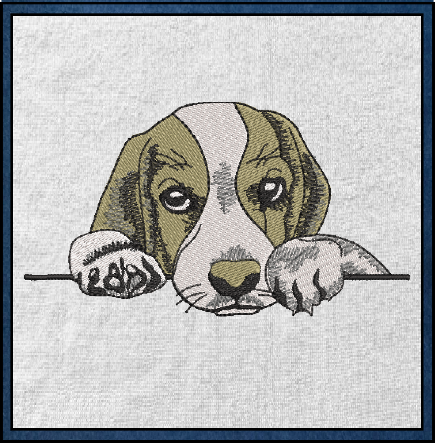 Puppy Machine Embroidery Design | Adorable Pet Dog Embroidery Pattern | Beagle Puppy Stitch File | 6 Sizes (0518)