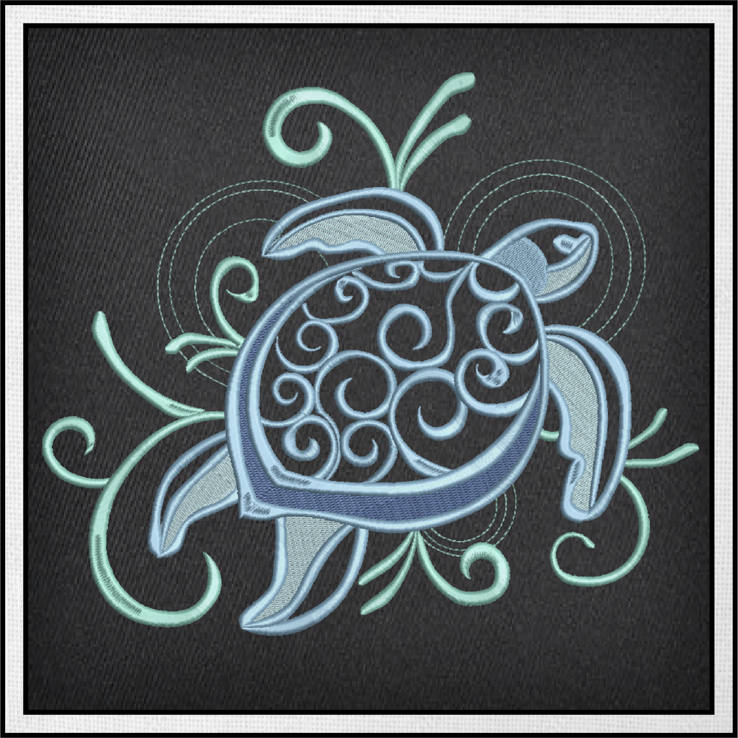 Sea Turtle Embroidery Design, Turtle Embroidery Design, Machine Embroidery Design, Sea Life Design, 10 Sizes (0177)