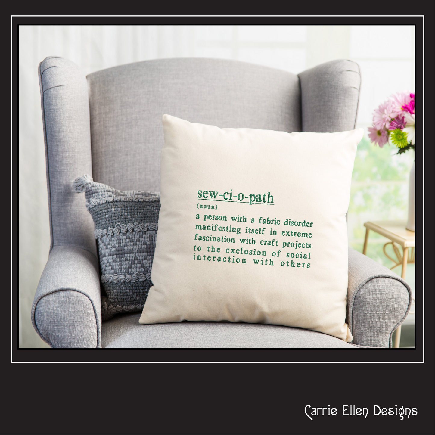 Sewciopath Embroidery Design – Sew-ci-o-path Definition Machine Embroidery – Funny Crafting Saying for Crafters (1147)