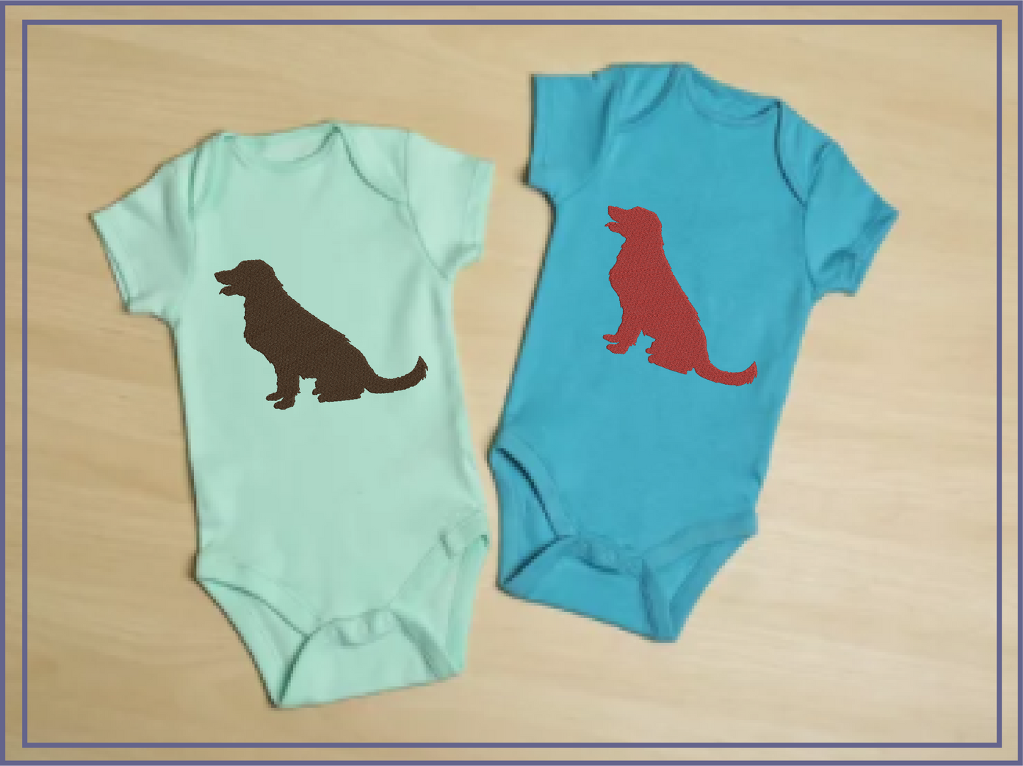 Sitting Dog Silhouette Machine Embroidery Design | Pet Animal Embroidery Design | 4 Sizes (0579)