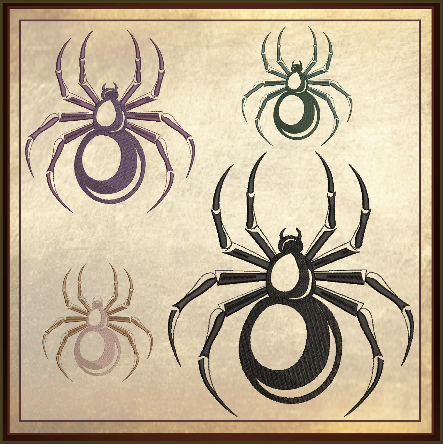 Spider Machine Embroidery Design | Halloween Bug Embroidery | Instant Download | 10 Sizes (0722)