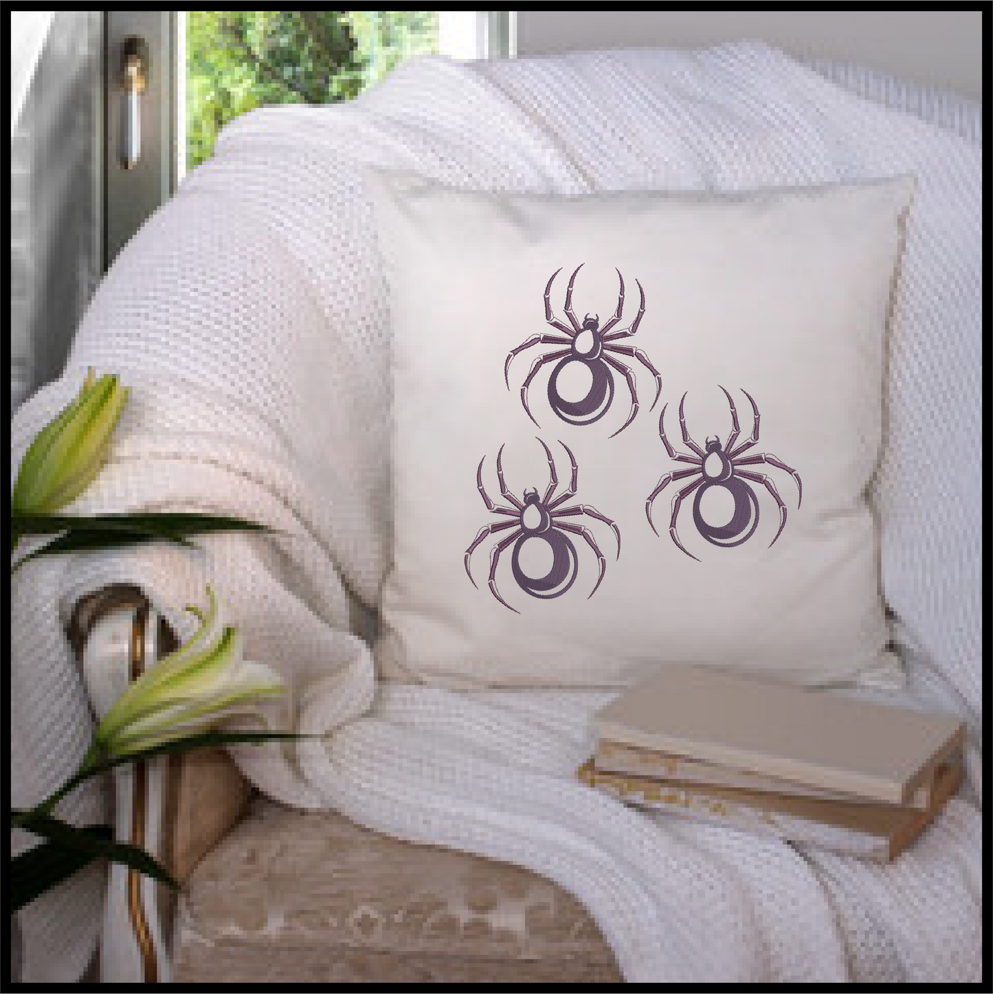 Spider Machine Embroidery Design | Halloween Bug Embroidery | Instant Download | 10 Sizes (0722)