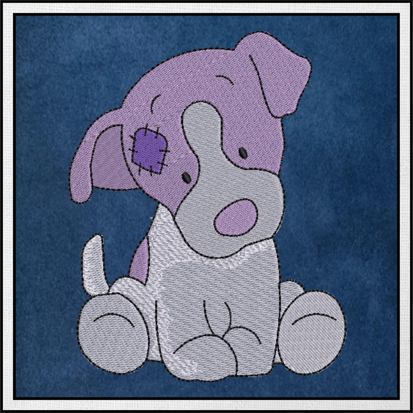 Stuffed Toy Dog Machine Embroidery Design for Babies and Kids | Vintage Plush Puppy Pattern | Blue Nose Tatty Teddy Inspired Design | 6 Sizes (0768) (Copy)