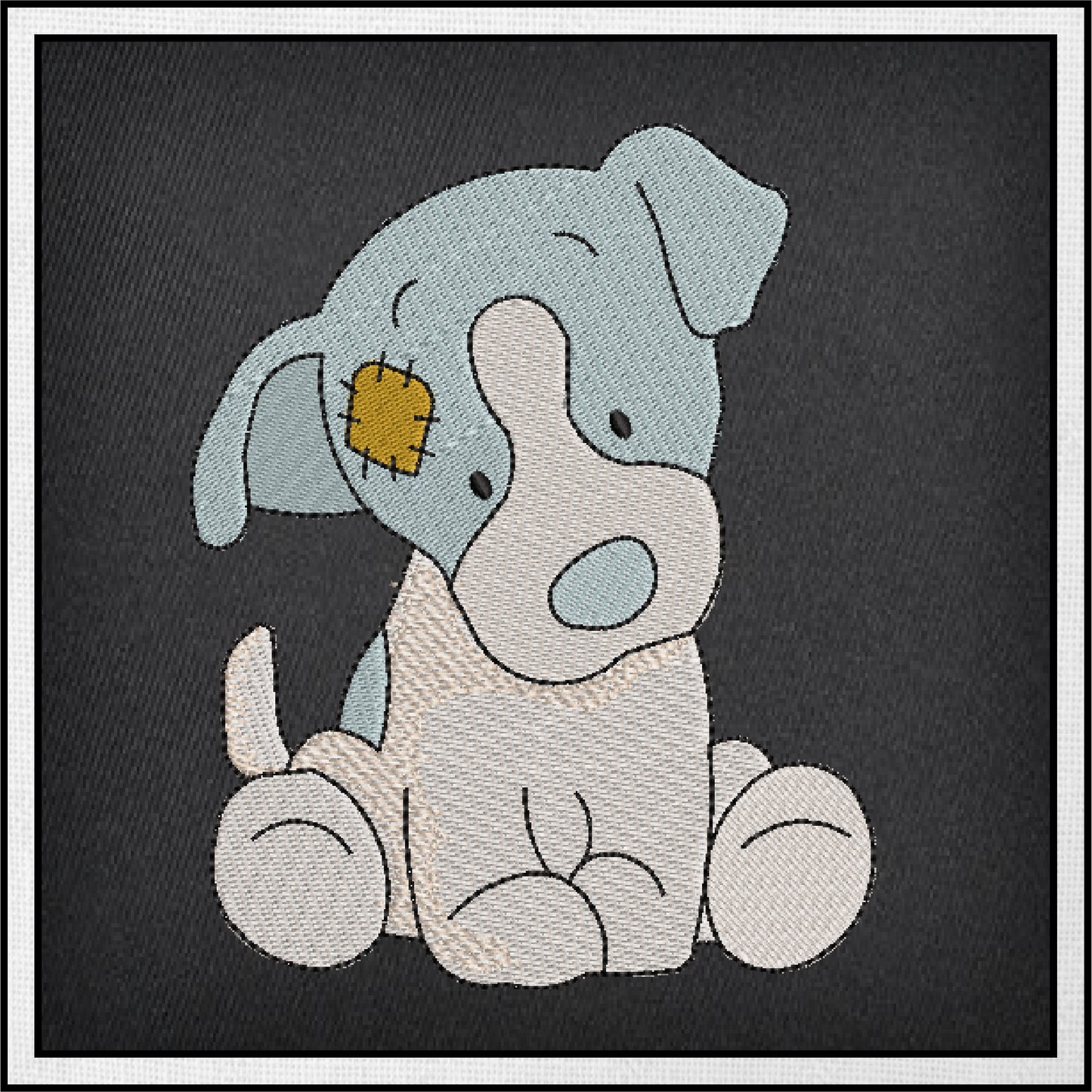 Stuffed Toy Dog Machine Embroidery Design for Babies and Kids | Vintage Plush Puppy Pattern | Blue Nose Tatty Teddy Inspired Design | 6 Sizes (0768) (Copy)