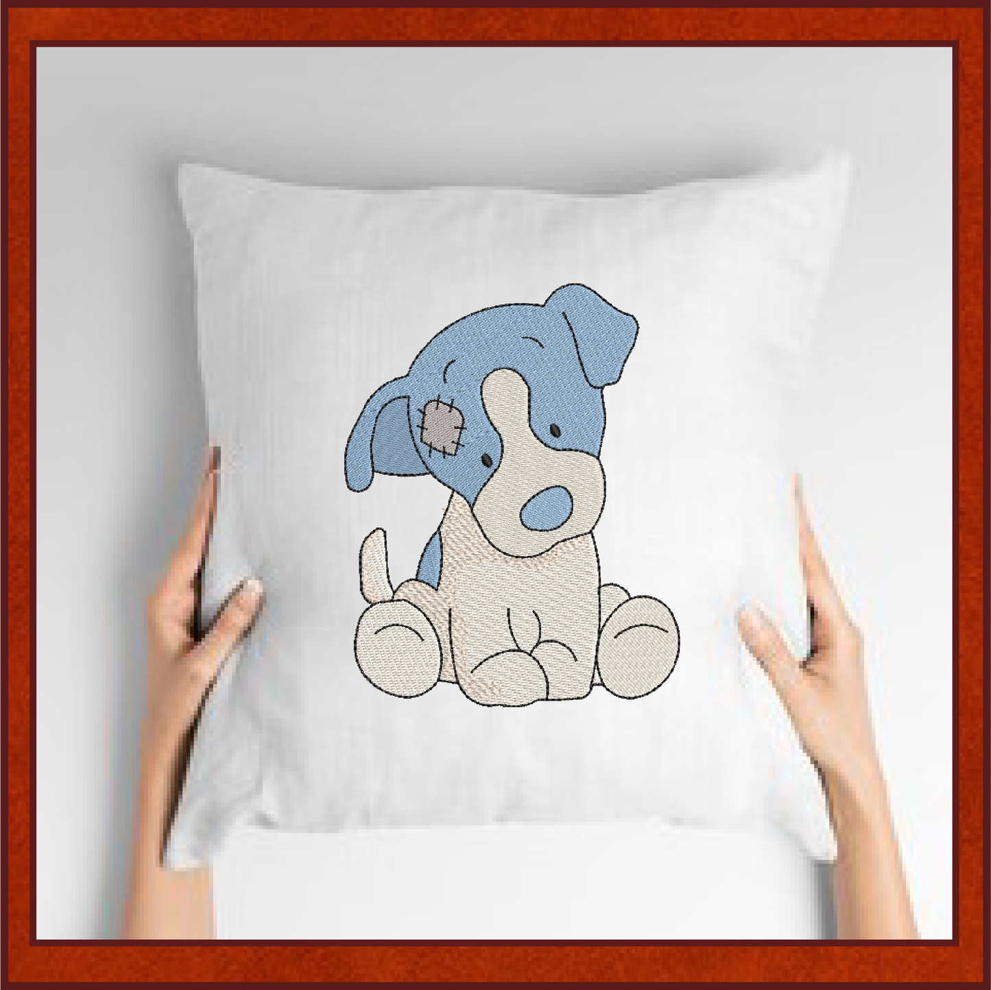 Stuffed Toy Dog Machine Embroidery Design for Babies and Kids | Vintage Plush Puppy Pattern | Blue Nose Tatty Teddy Inspired Design | 6 Sizes (0768) (Copy)