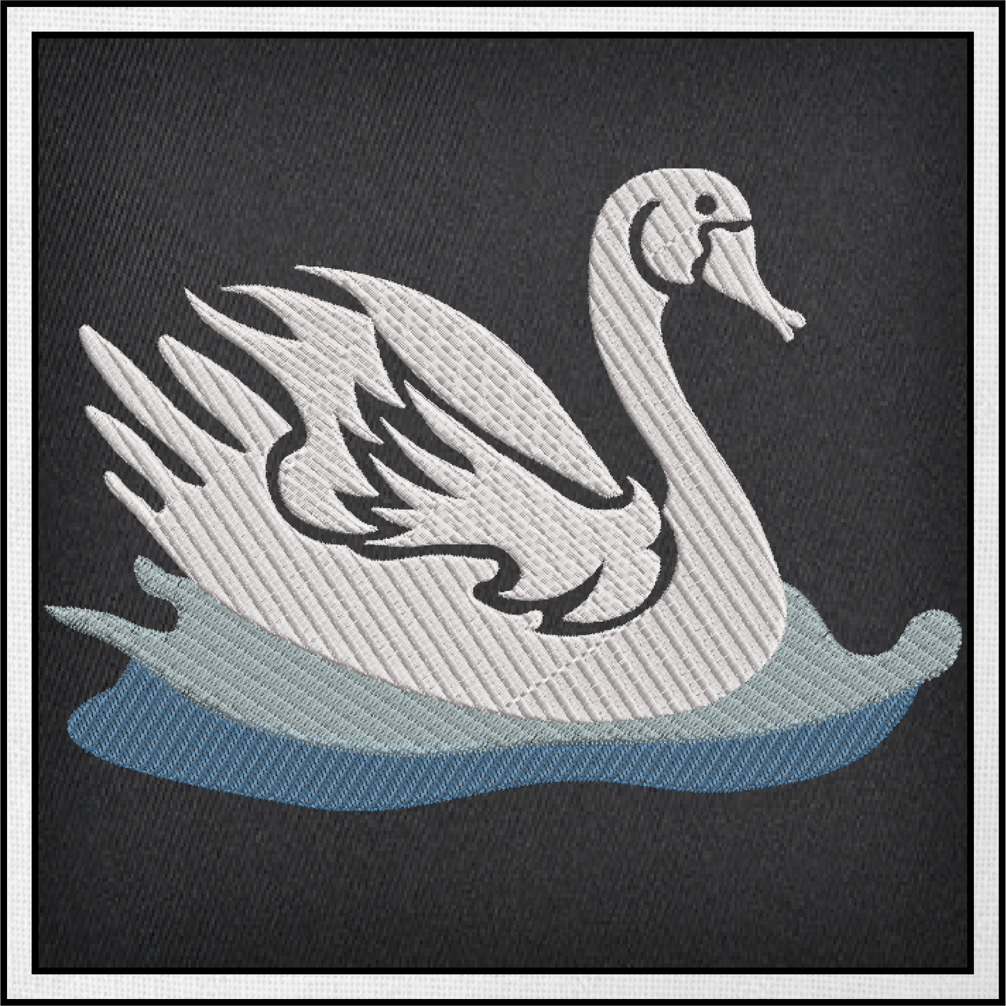 Swan Machine Embroidery Design | Graceful Swimming Bird Pattern | Ugly Duckling & Mother Goose Inspired | 8 Sizes (0619)