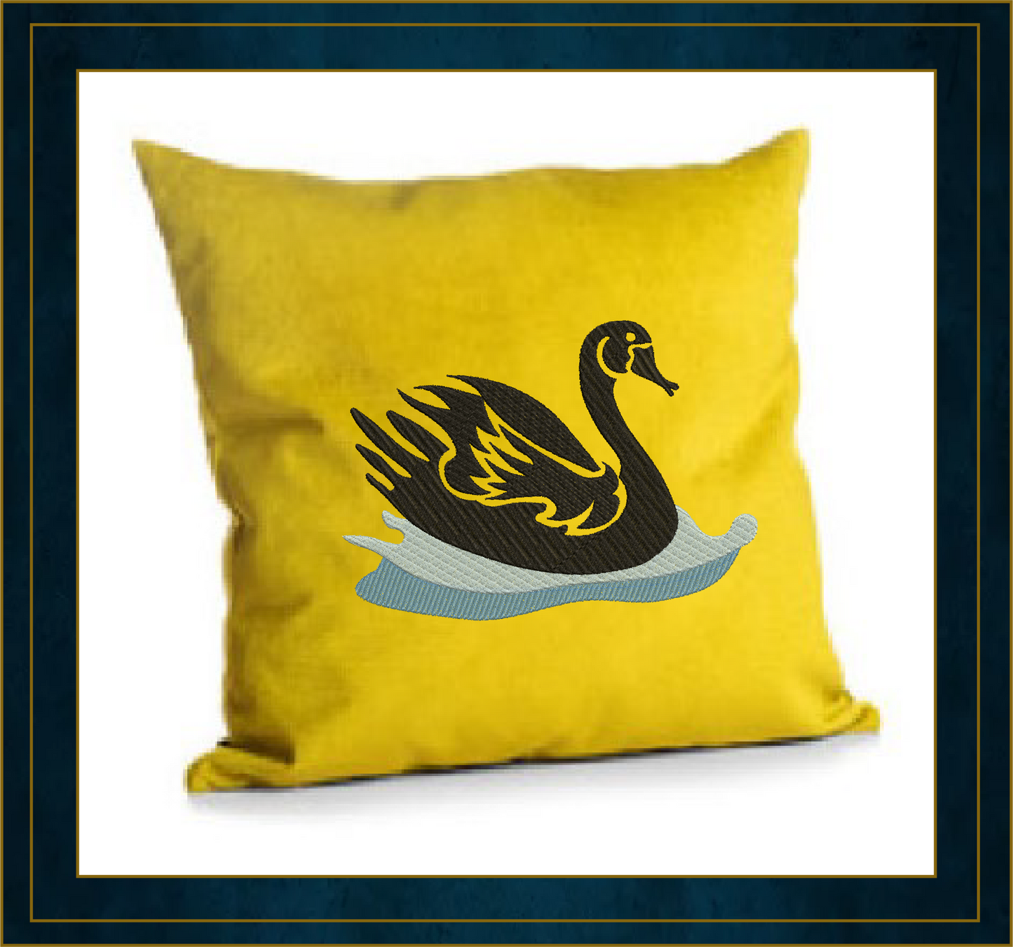 Swan Machine Embroidery Design | Graceful Swimming Bird Pattern | Ugly Duckling & Mother Goose Inspired | 8 Sizes (0619)