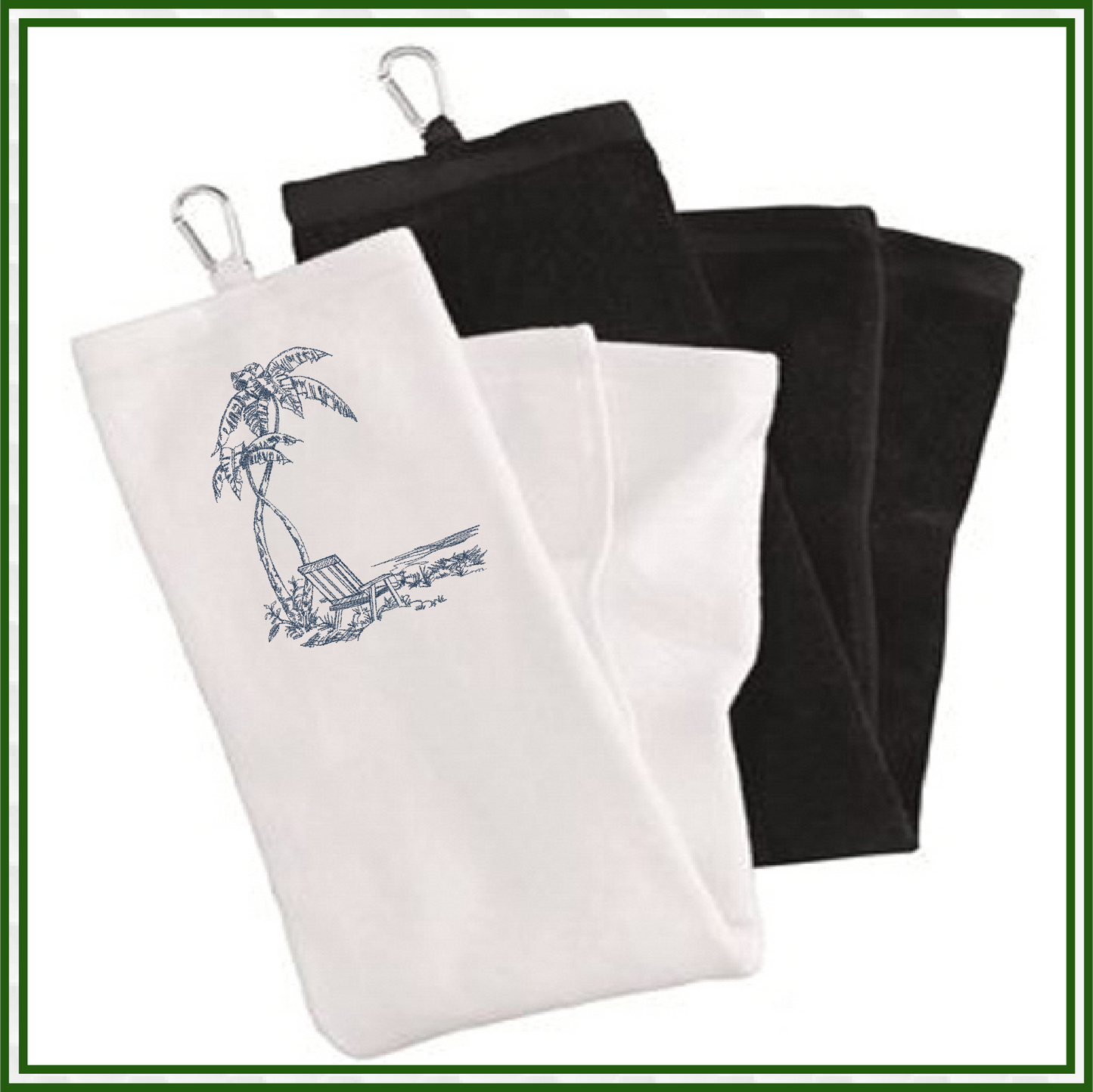 Tropical Beach Scene Machine Embroidery Sketch Design | Summer Embroidery | Beach Chair Pattern | 6 Sizes (0733)
