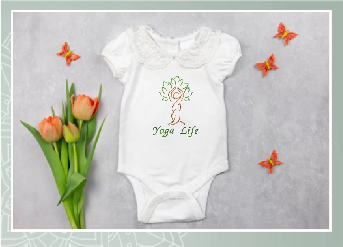 Yoga Life Machine Embroidery Design - Tree of Life Yoga Pose, Fitness & Wellness Embroidery File, 8 Sizes (0625)