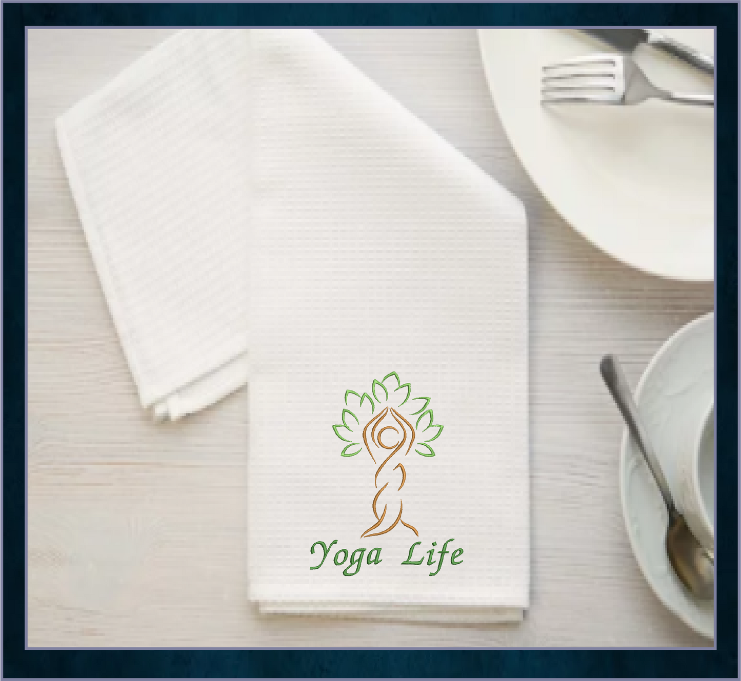 Yoga Life Machine Embroidery Design - Tree of Life Yoga Pose, Fitness & Wellness Embroidery File, 8 Sizes (0625)